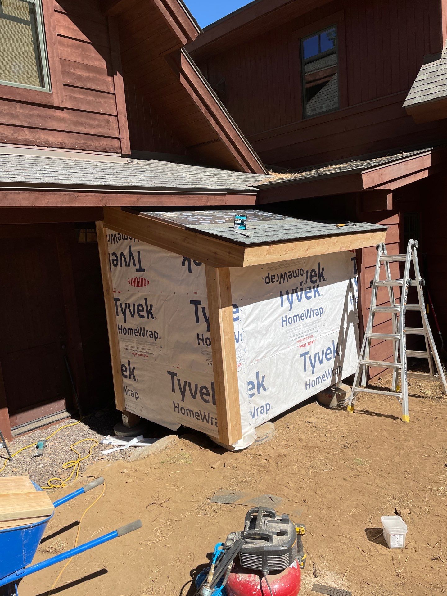 Water Damage Remediation and Generator Shed by The Tahoe Tradesman