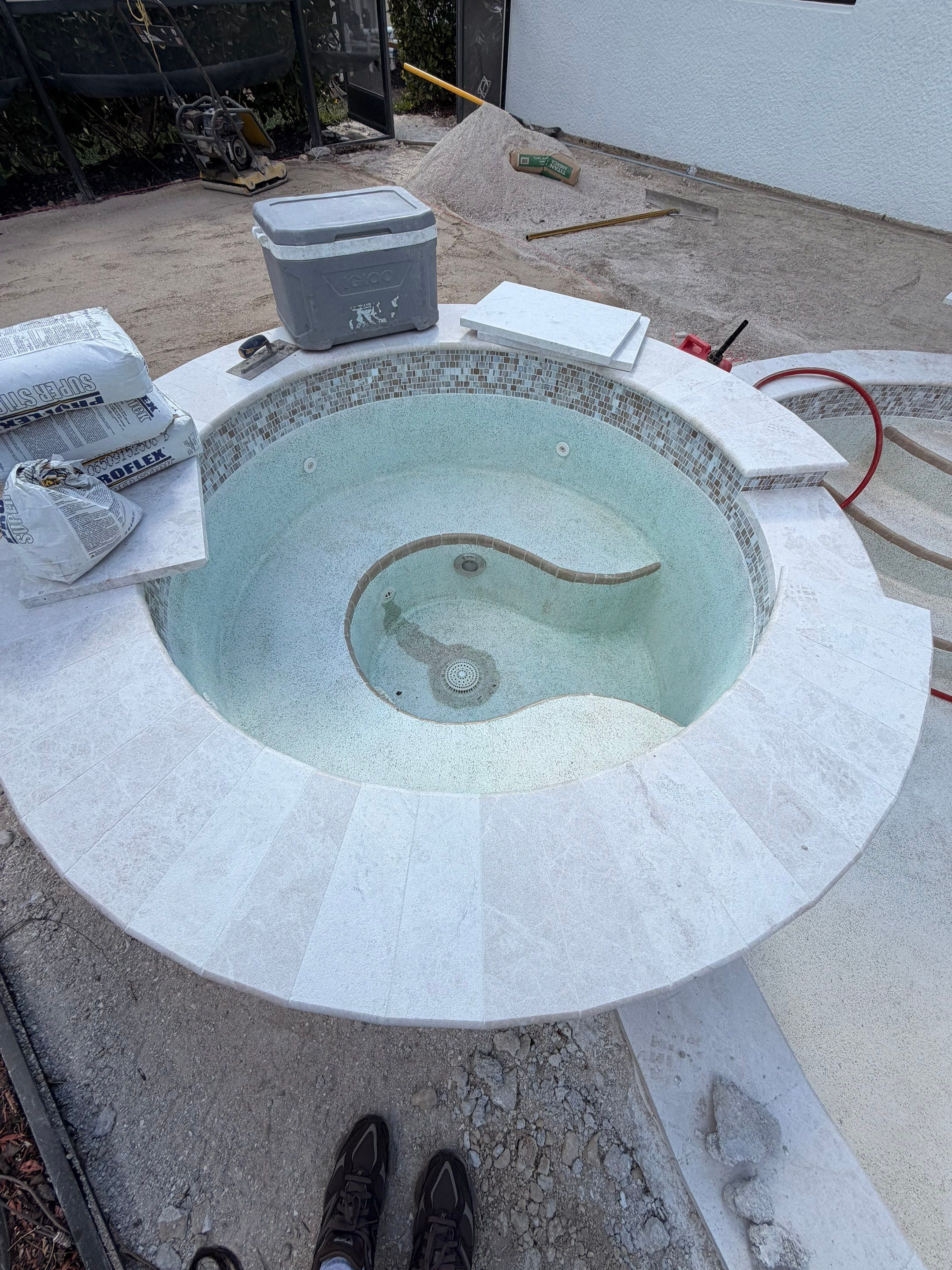 Pool Deck Renovation | Pool Coping | Waterline Tile | Bonita National Golf & Country Club` by Old Town Pavers Llc