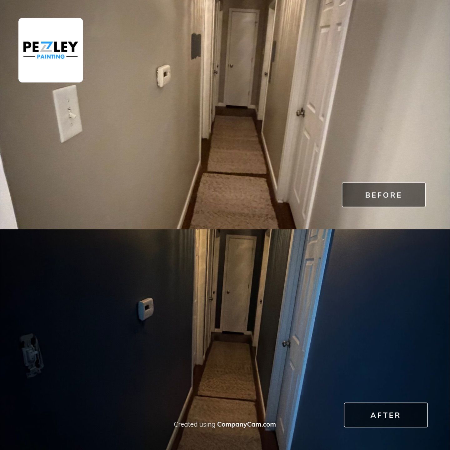 Gray to Navy by Pezley Painting