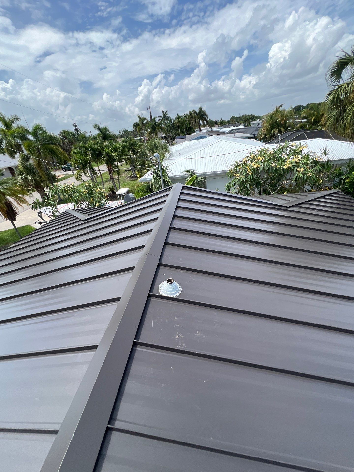 New Standing Seam Metal Roof Installation in North Fort Myers by cordova home services