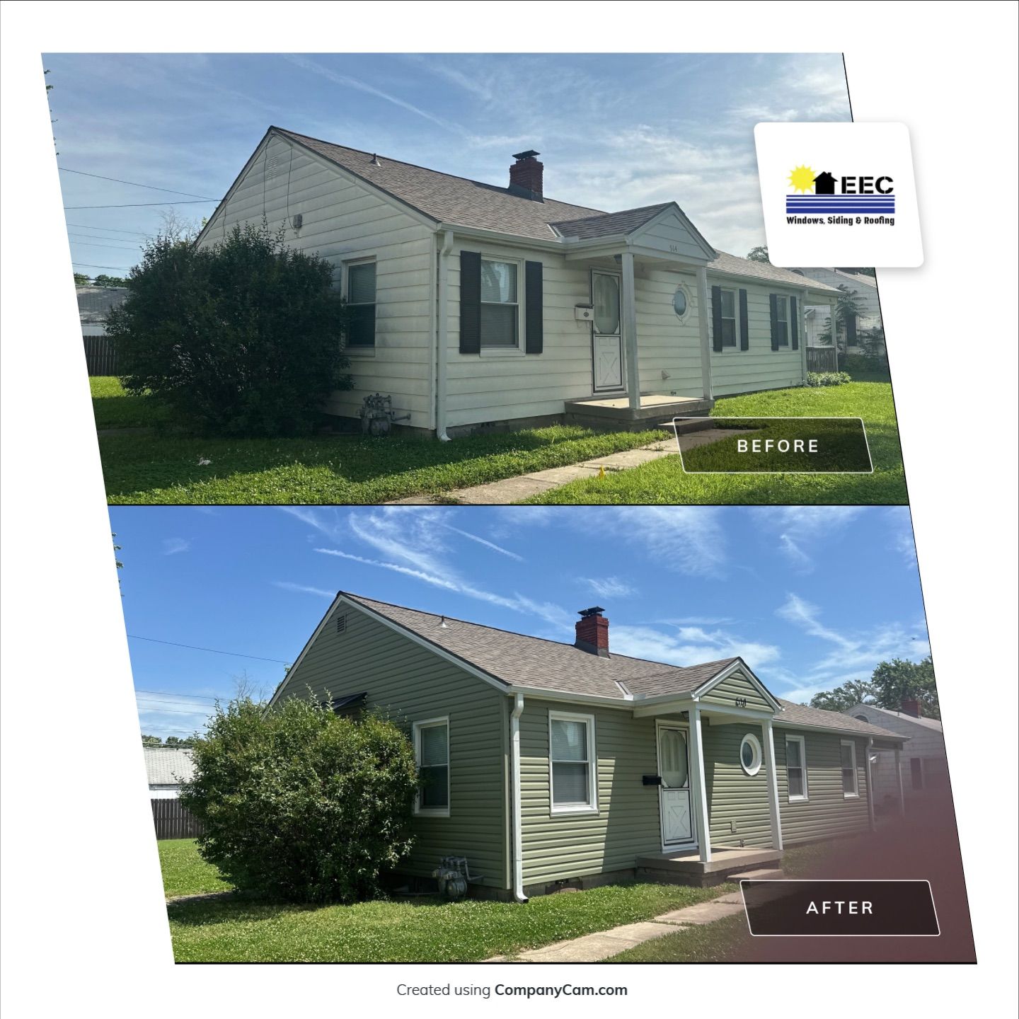 New Cypress Siding going on this North Kansas City Home  by EEC  Windows, Siding & Roofing 