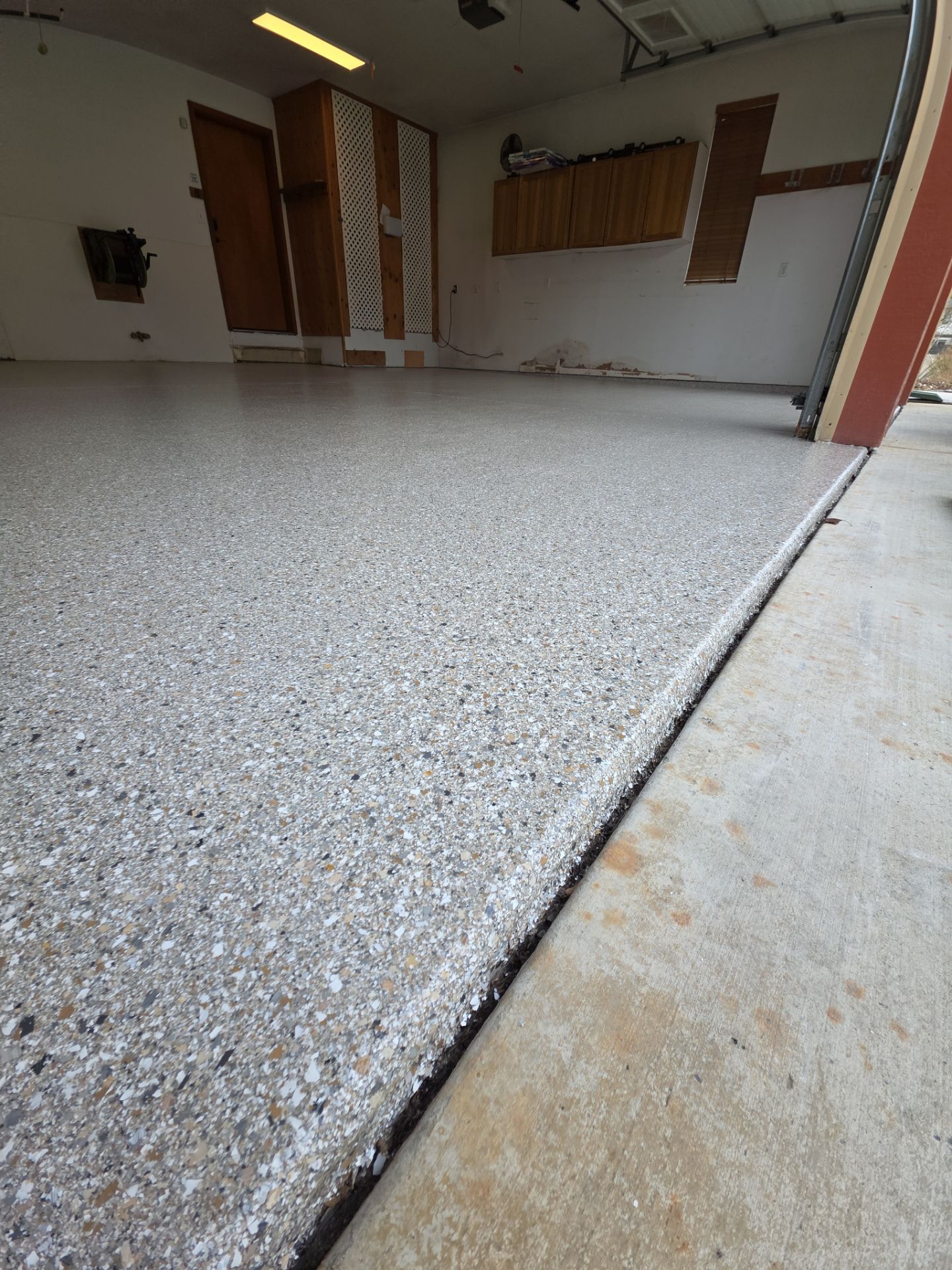 Garage Remodel using Claystone Hybrid by Croc Coatings, LLC
