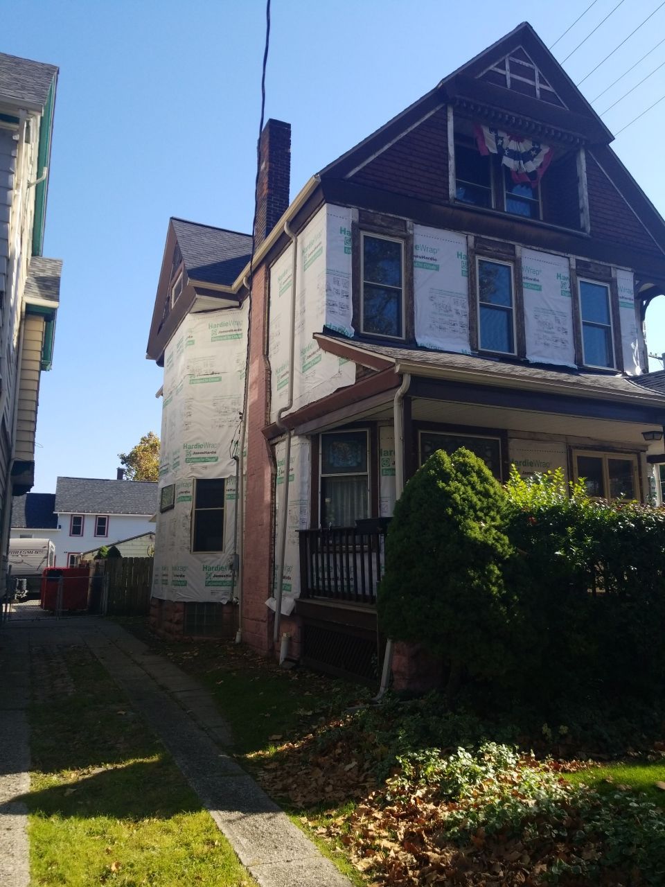 Fire damaged home in Tremont by Absolute Roofing and Construction