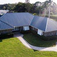24ga 1.5" Mechanical Seam Charcoal Gray  by Total Roofing System The Metal Roof Experts