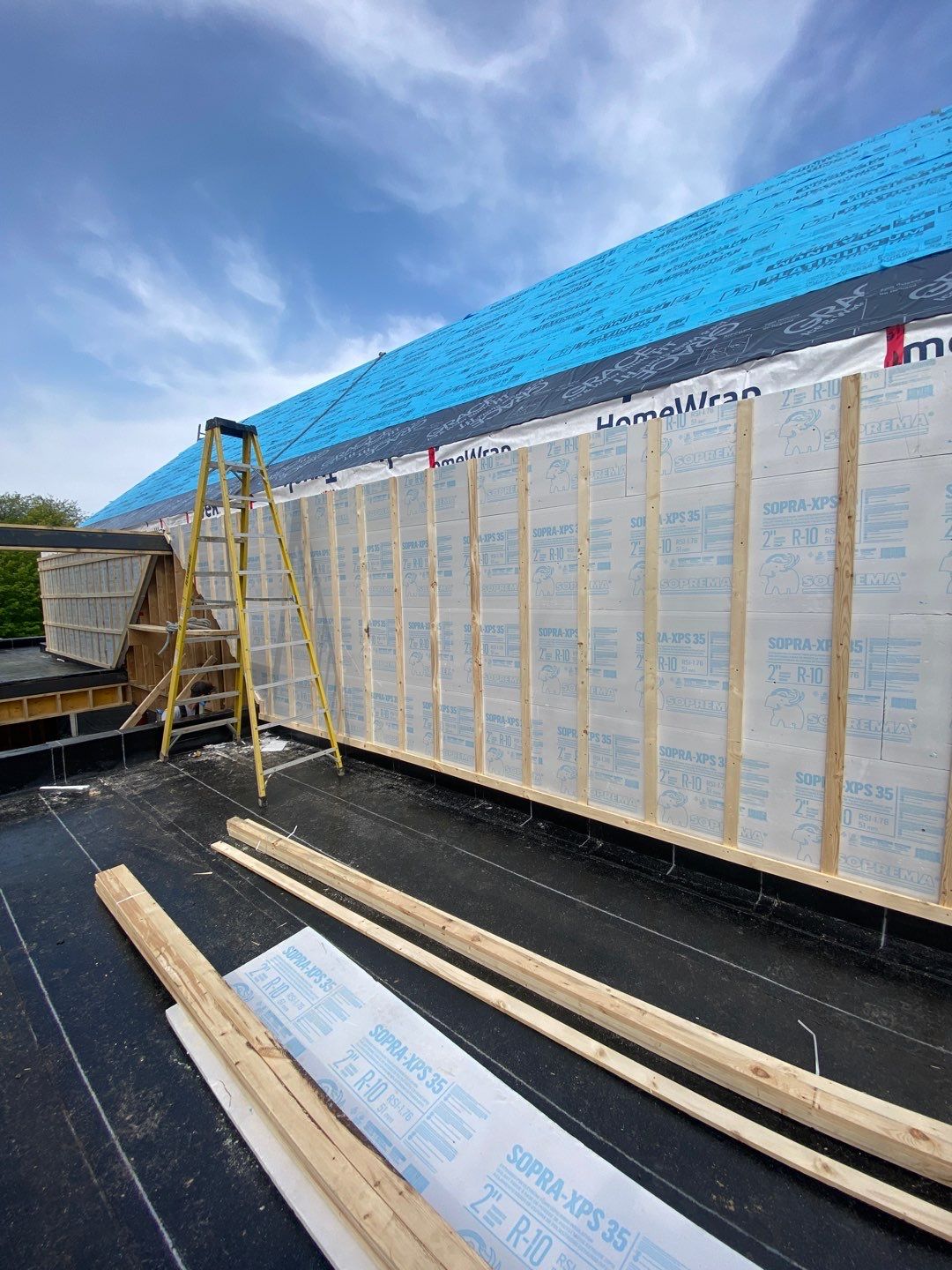 New Home Construction using 16" Standing Seam Panels by Jay Carter Roofing & Sheet Metal