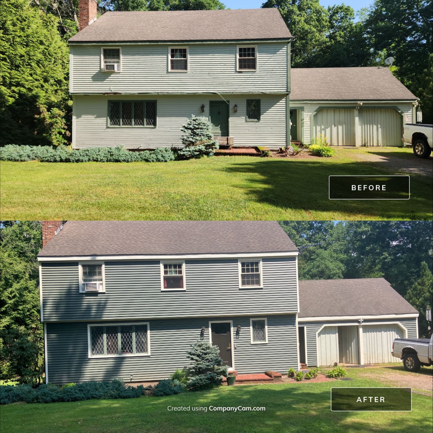 Siding using Cert. Monogram D/4 x 12'6" Clapboard, Forest by DiGiorgi Roofing and Siding Inc