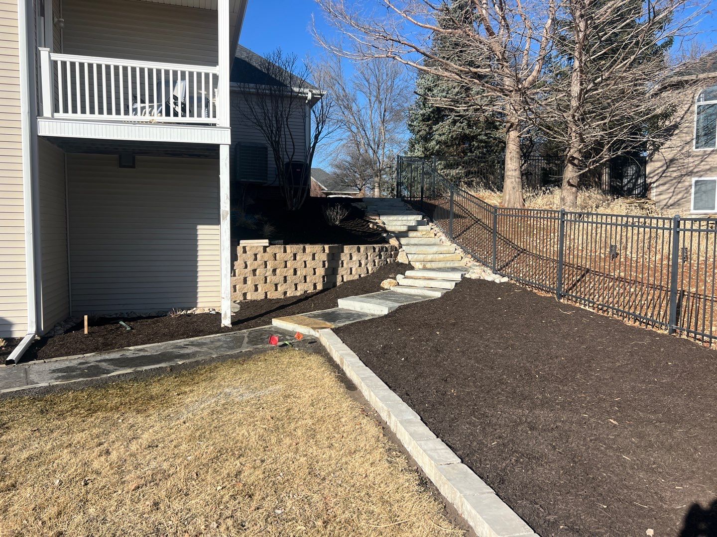 Updated Stone Stepper Path by New Horizon Landscapes