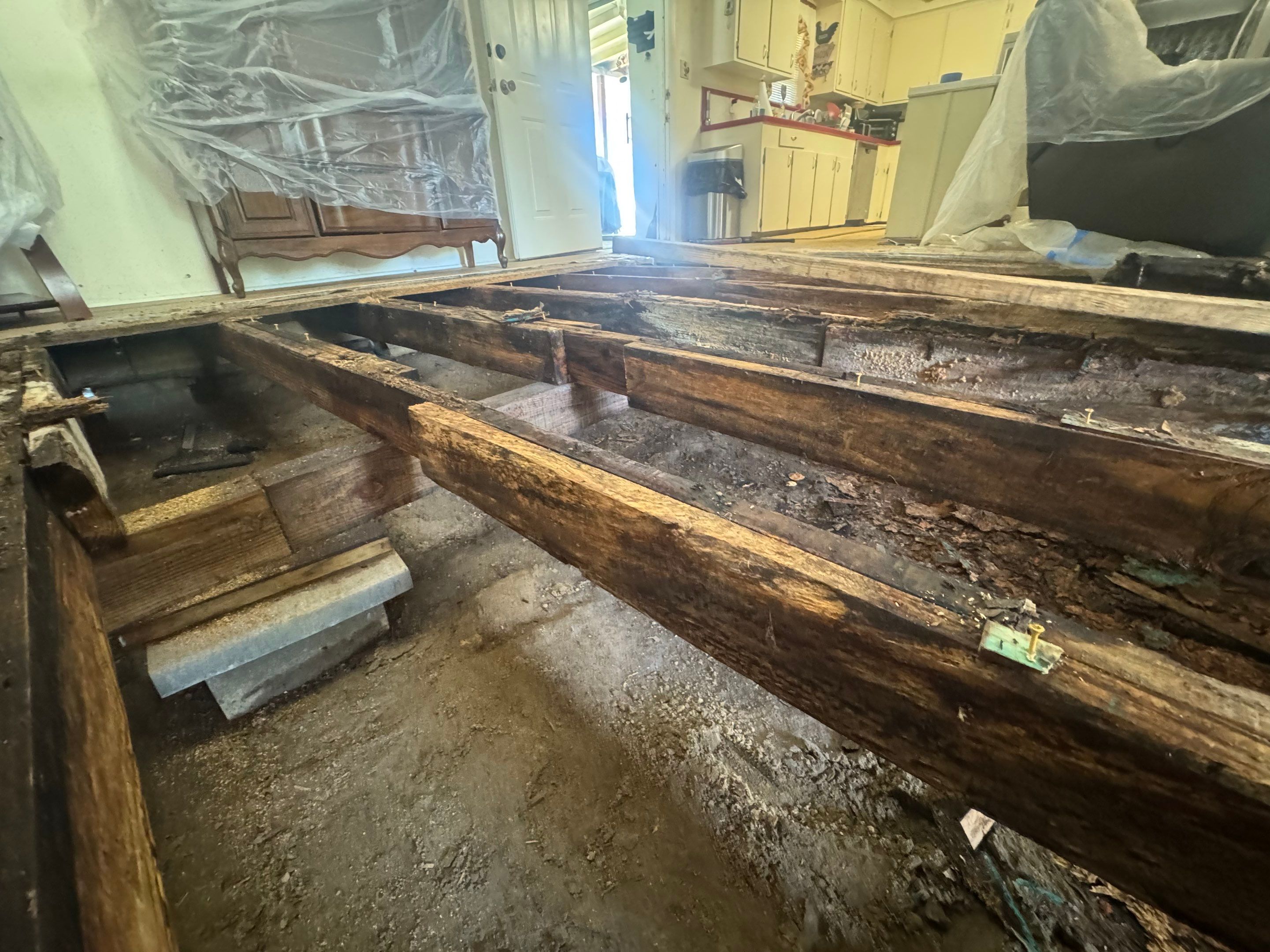 Water dry rotted flooring by Harden Enterprise Services LLC