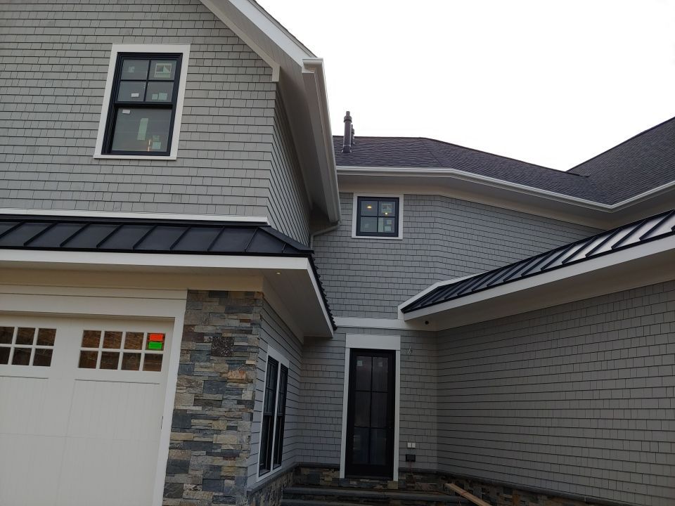Swansea, MA Gutter Installation using 4x6 Fiberglass Gutter with PVC Bed Moulding by Gutter Pro Enterprises