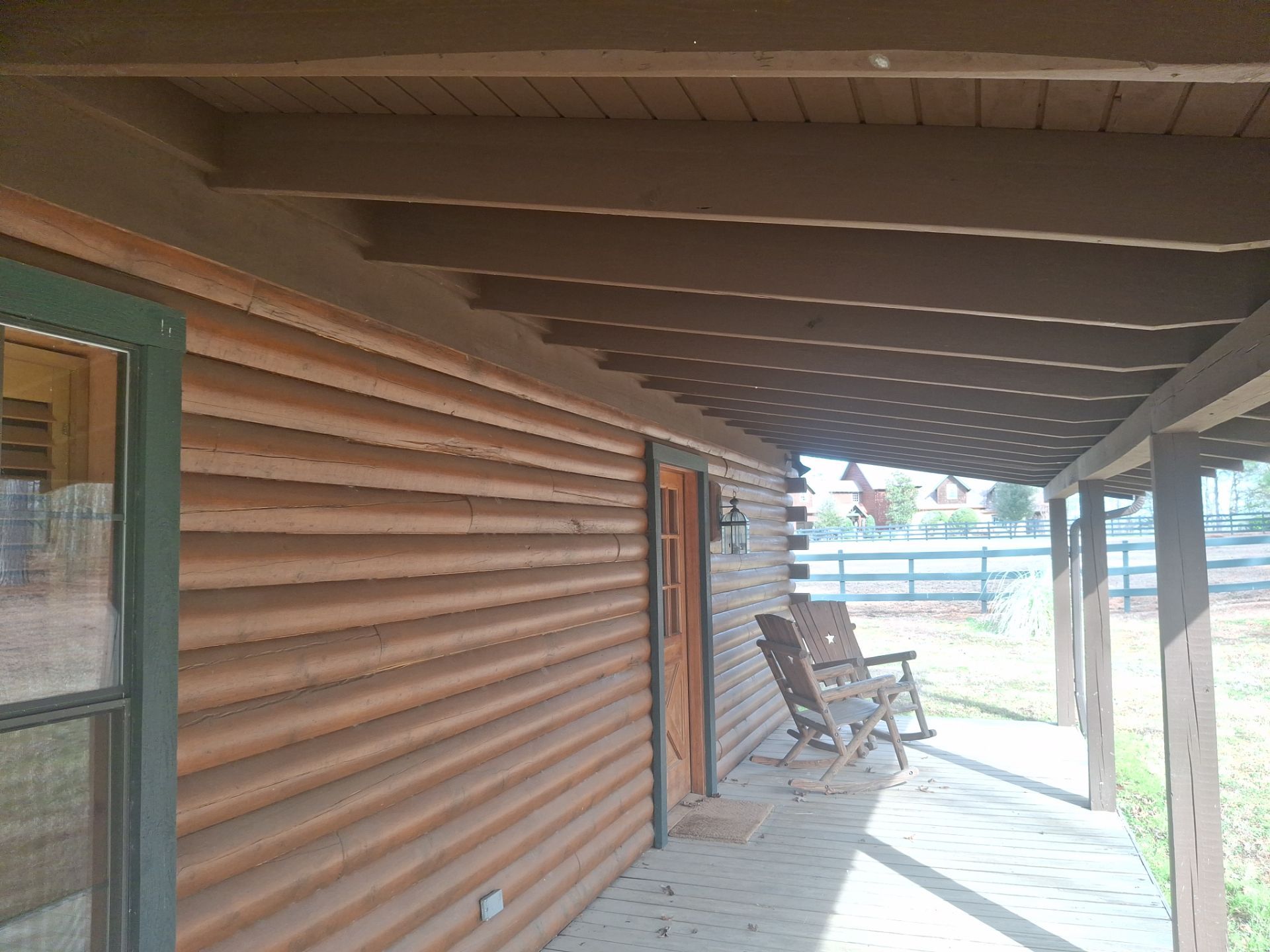 A Complete Exterior Refresh for a Custom Log Home & Property in Alba, Texas by Quality Coats Painting
