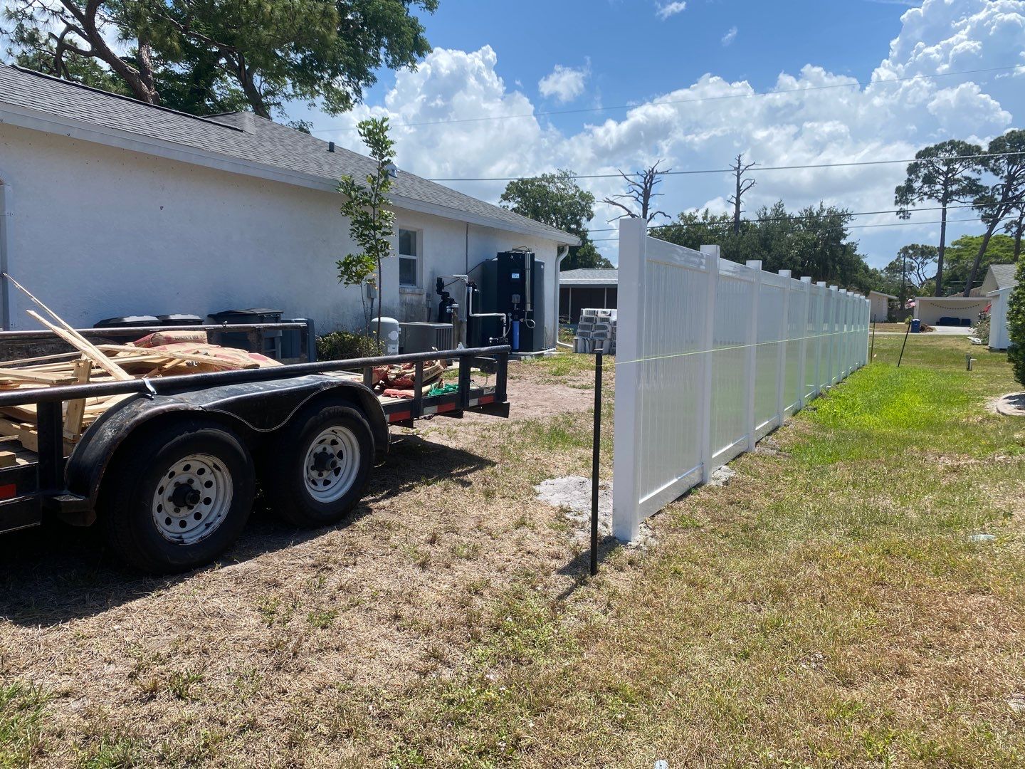 Venice, FL 6ft. Tall White Vinyl Privacy Fence  by Asap fence and gates, LLC