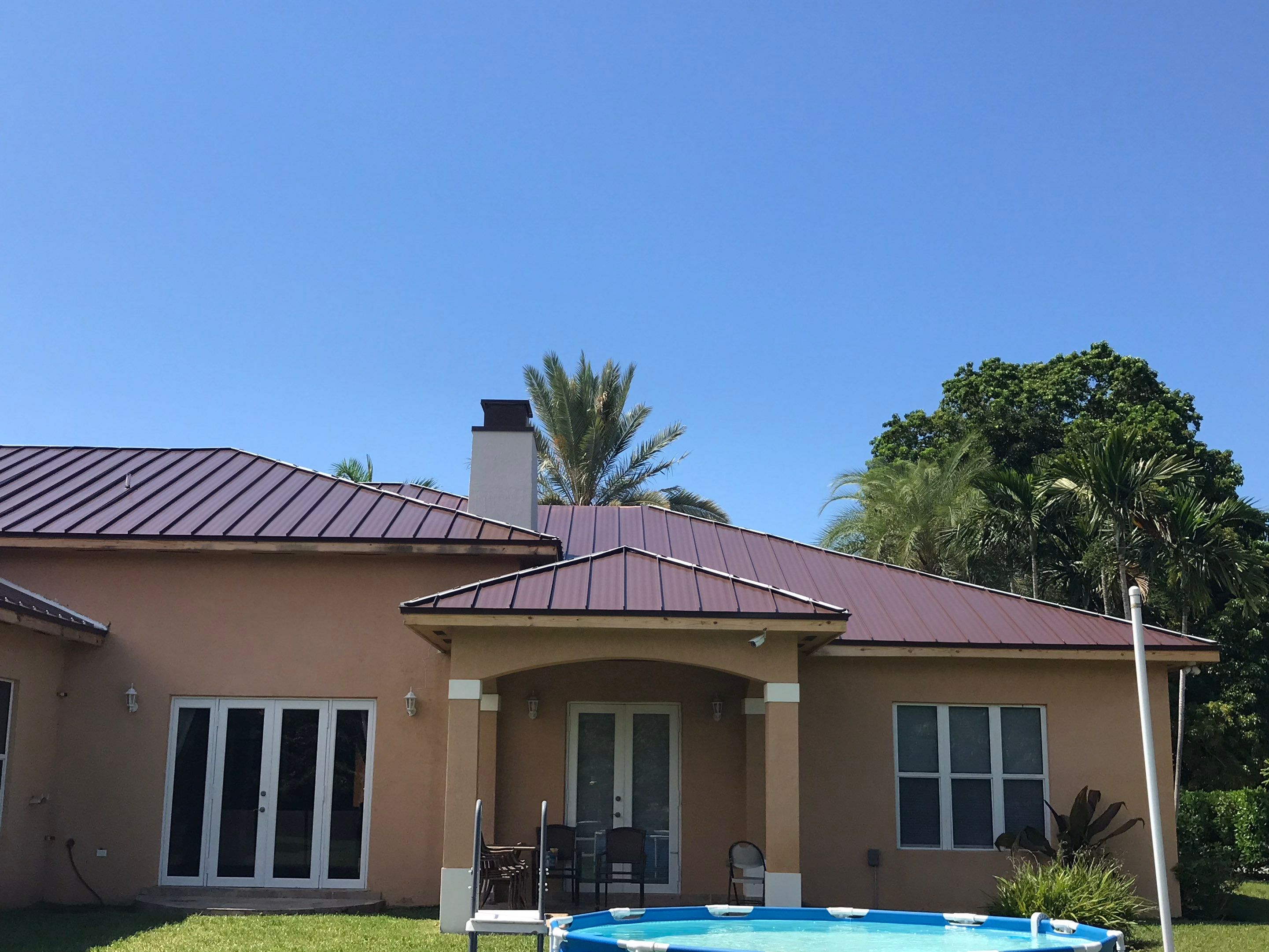 Metal Roof - Galvalume - Mansard Brown by Istueta Roofing
