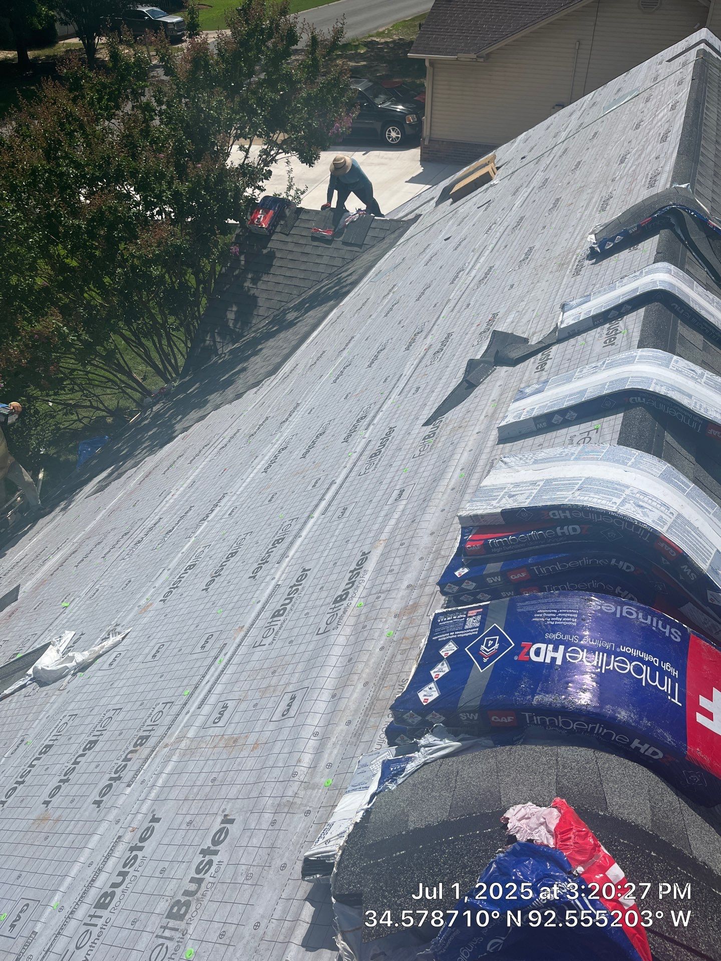 Benton Roof Replacement Featuring GAF Timberline HDZ Shingles by Temple Roofing and Exteriors