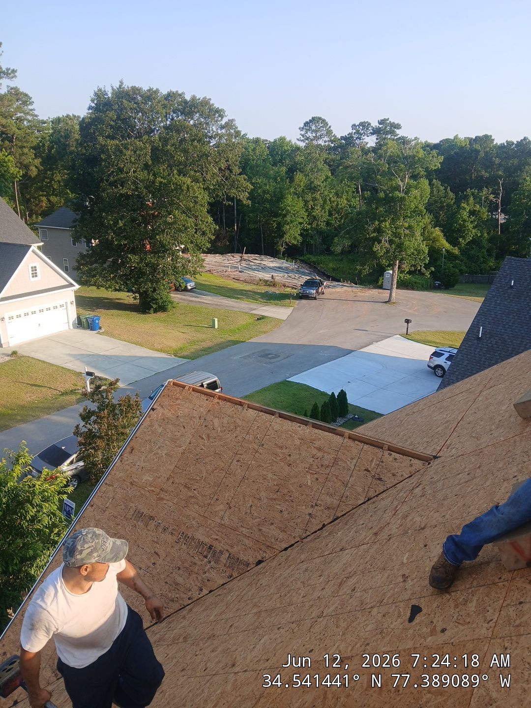 Sneads Ferry FORTIFIED Roof Replacement with CertainTeed Landmark PRO Moire Black by RGR Construction and Roofing, LLC