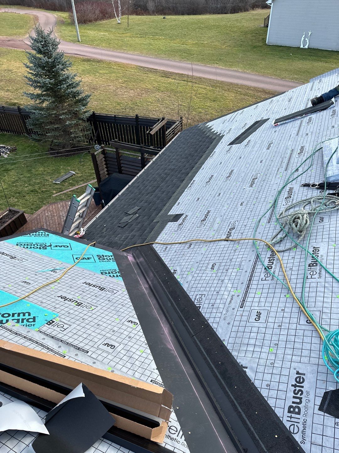 Residential Roofing Installation using Asphalt GAF HDZ  by Artisan Roofing & Home Improvements Inc.