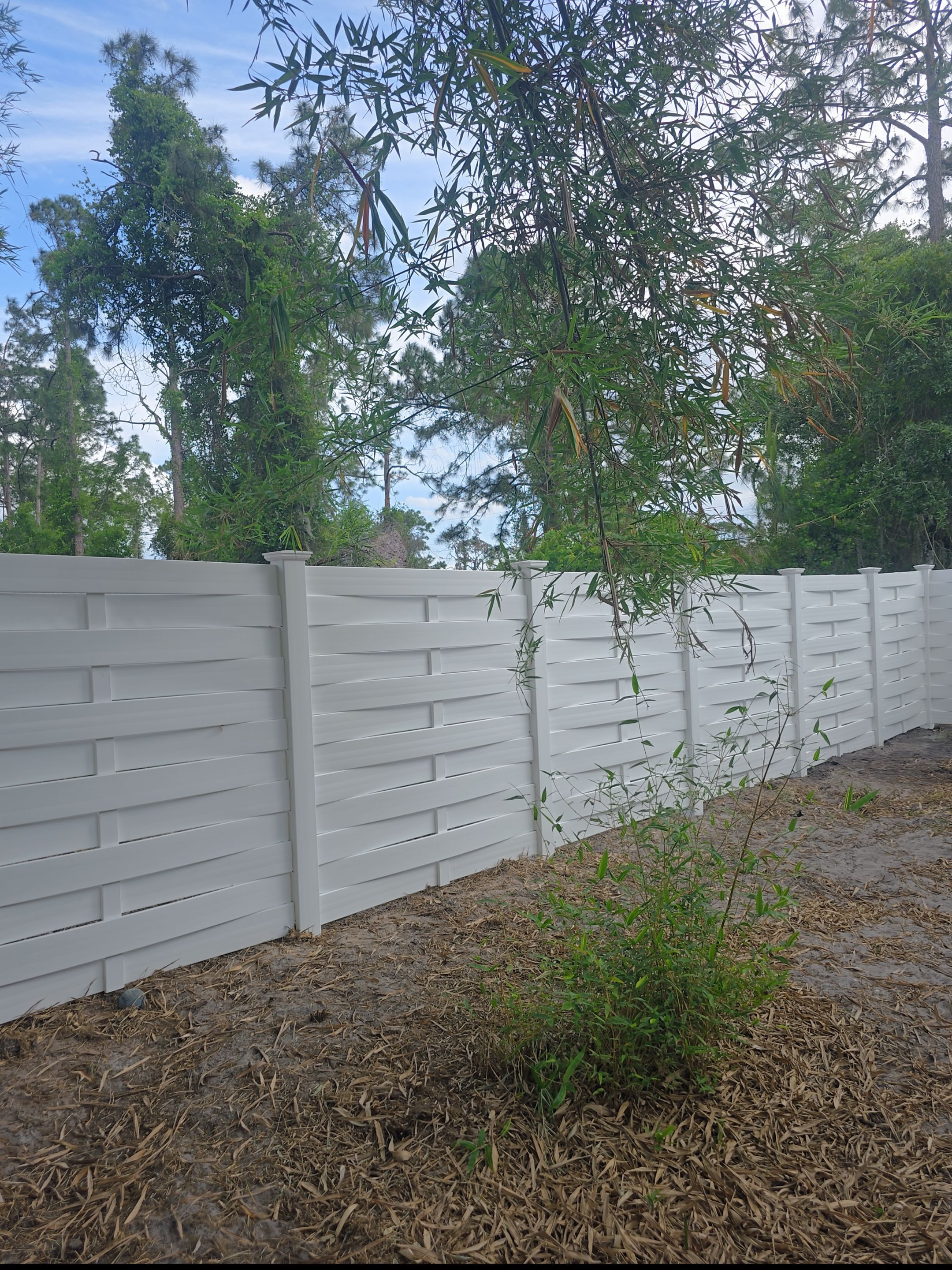 Horizontal Basketweave Fence in North Port by True Fence LLC
