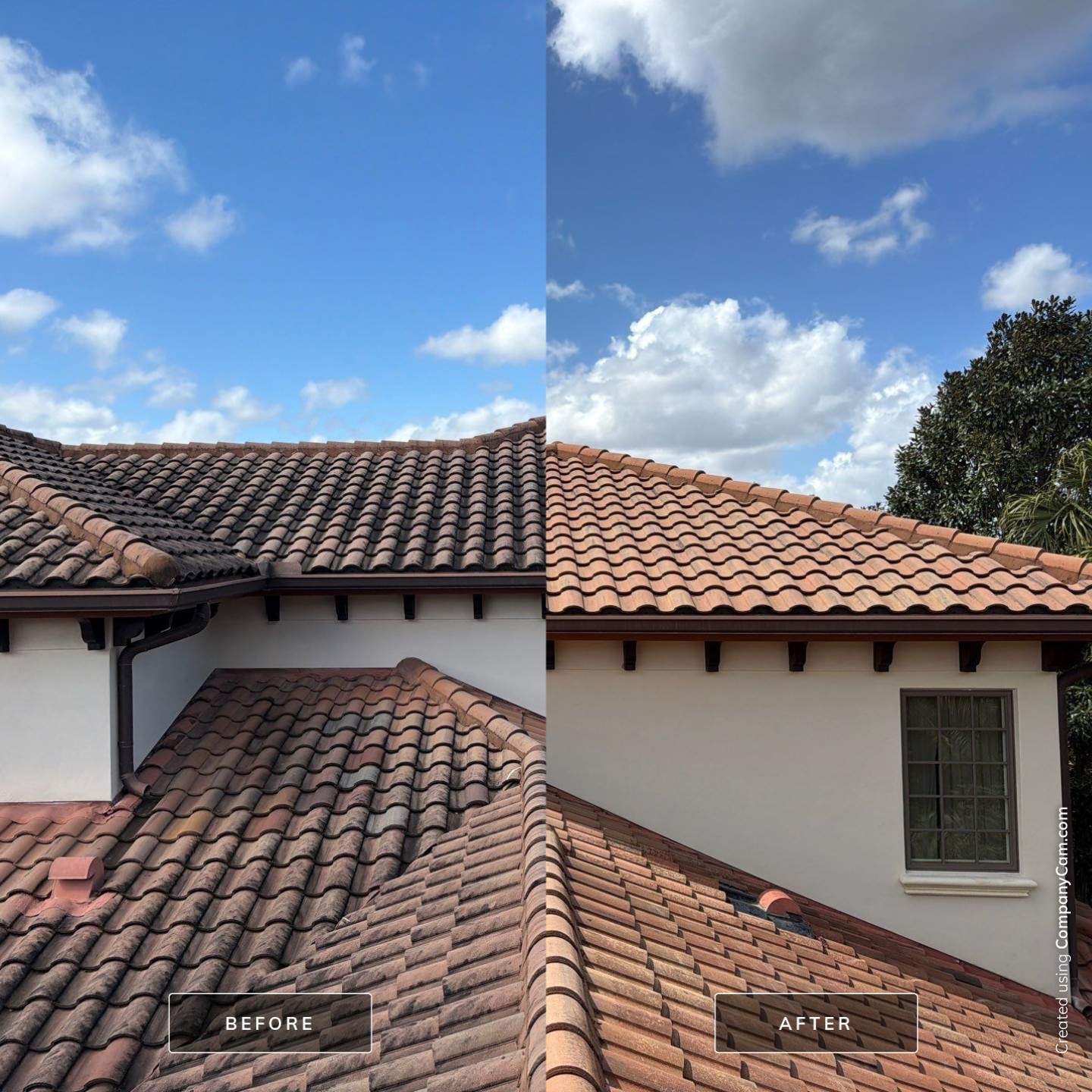 Barrel Tile Roof Cleaning by Mallard Systems