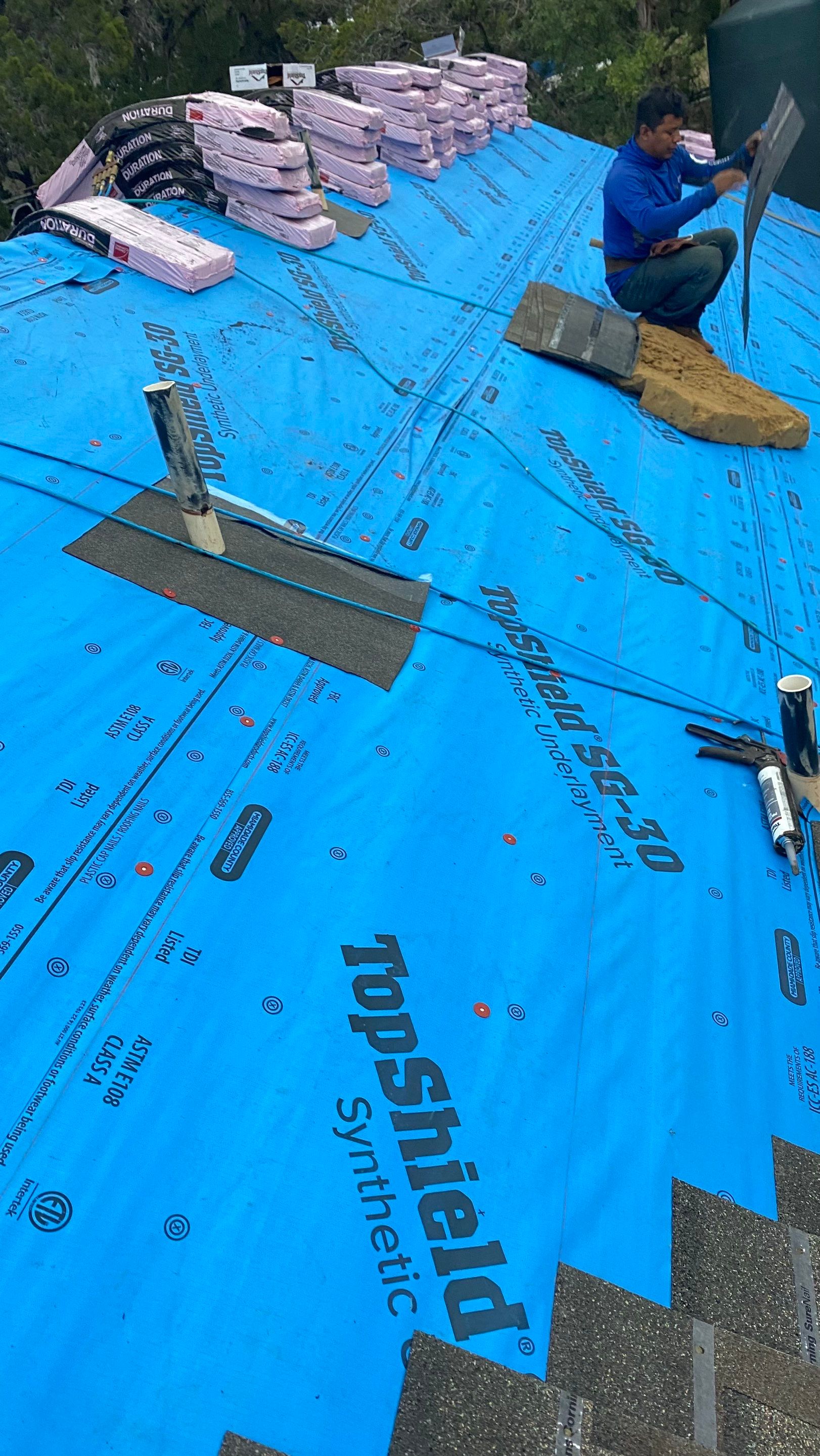Residential Roof Replacement using Owens Corning 30 year Architectural Shingles by Premier Roofing and Contracting