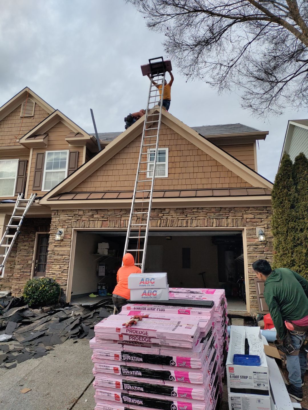Residential Roofing Installation using Owens Corning by Inspector Roofing and Restoration