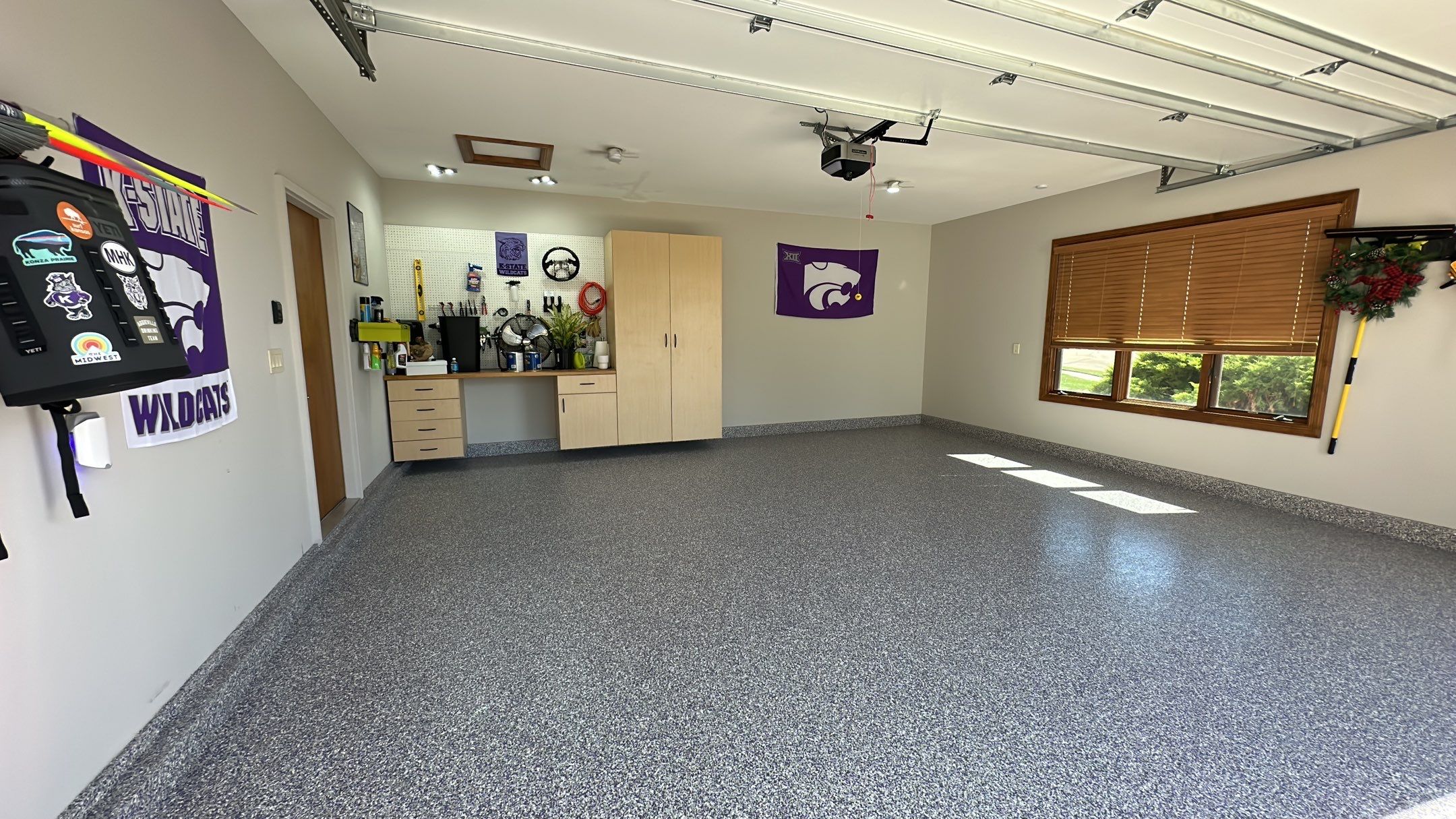 Check out The Purple In This Floor by Banner Garage