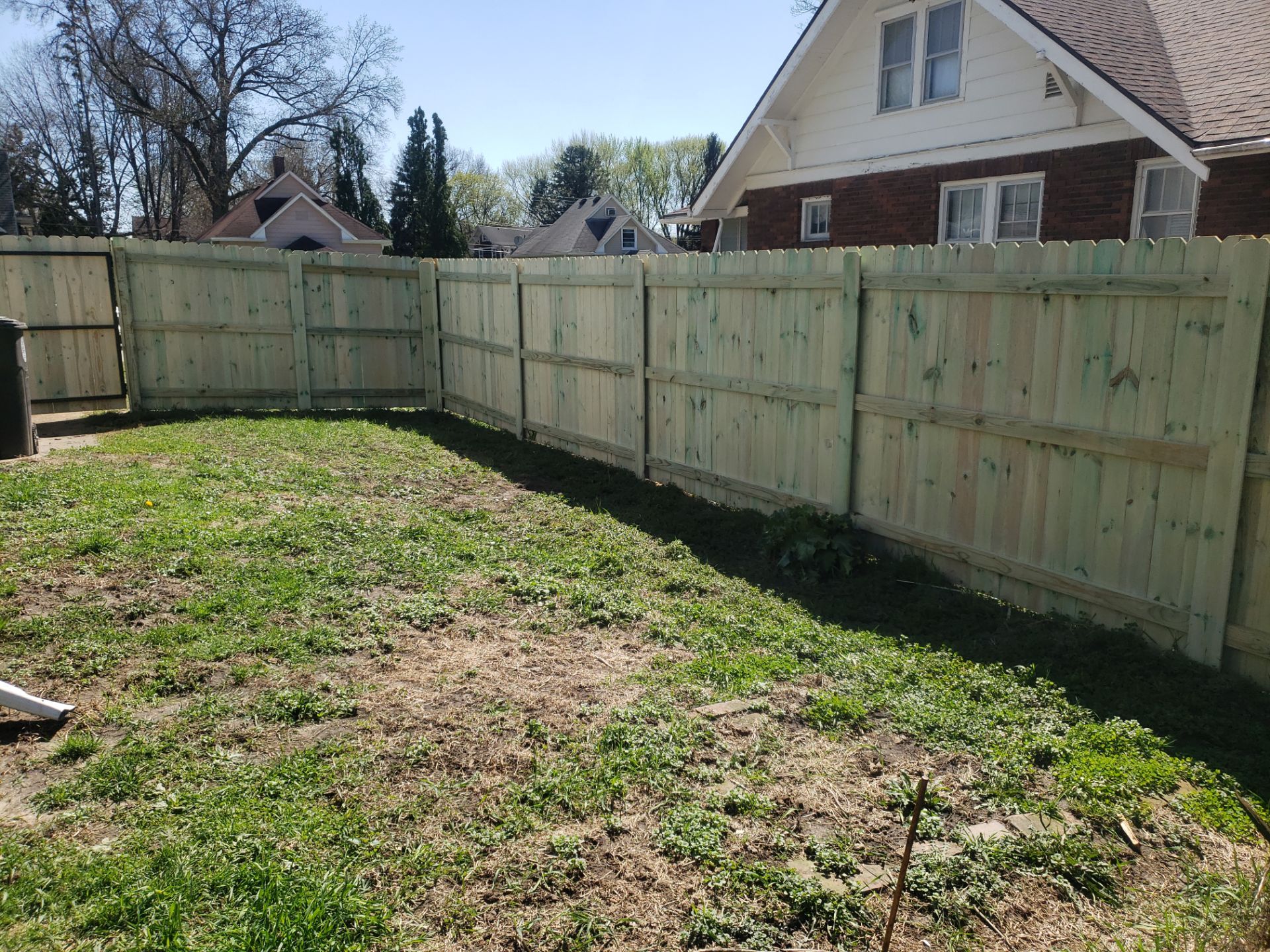 Pressure-Treated Wood Privacy Fence Replacement in Waterloo by Perfect Picket Fence and Stain