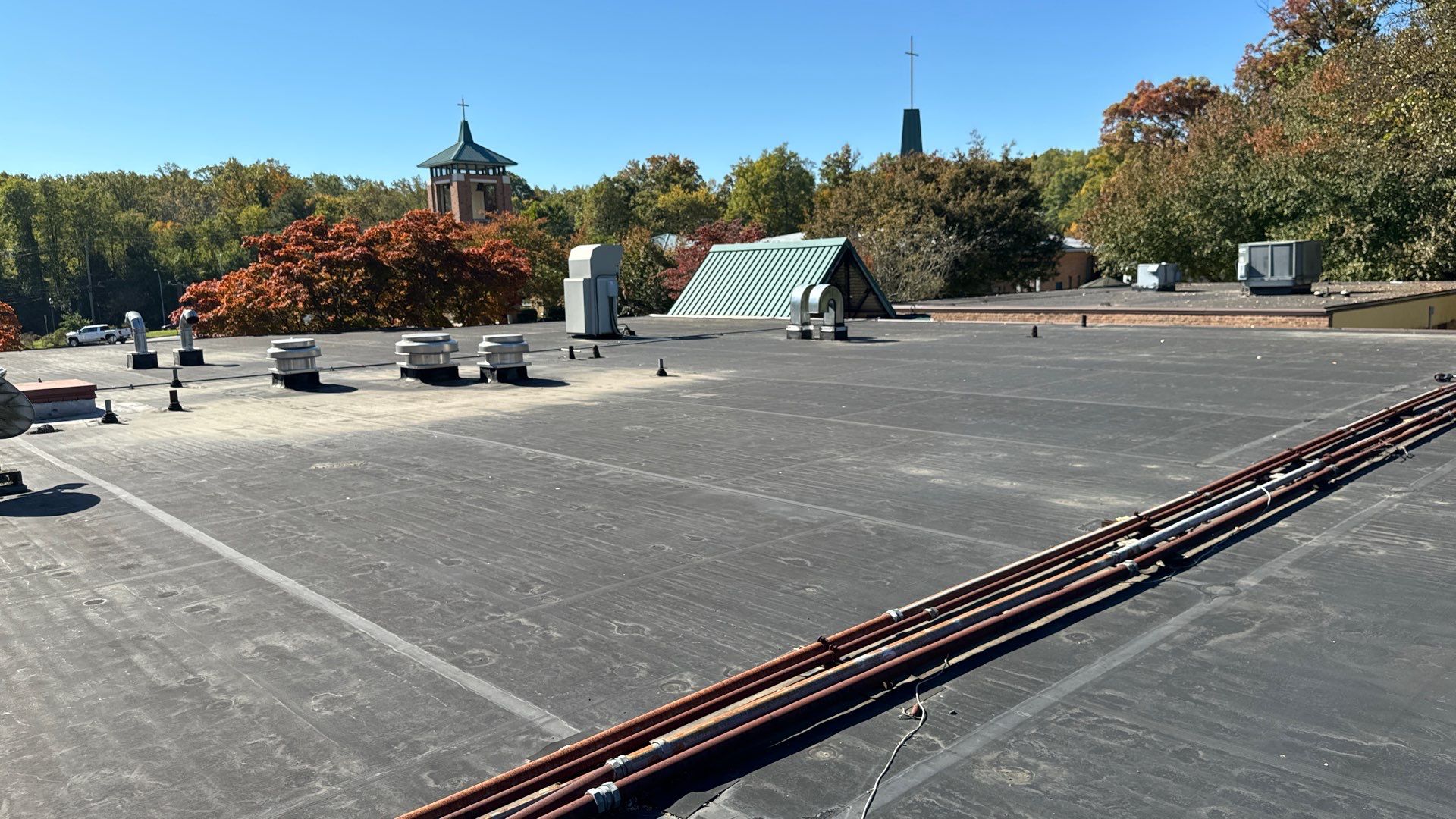 Church Roof Installation using GACO Flex Silicone by ExteriorPros