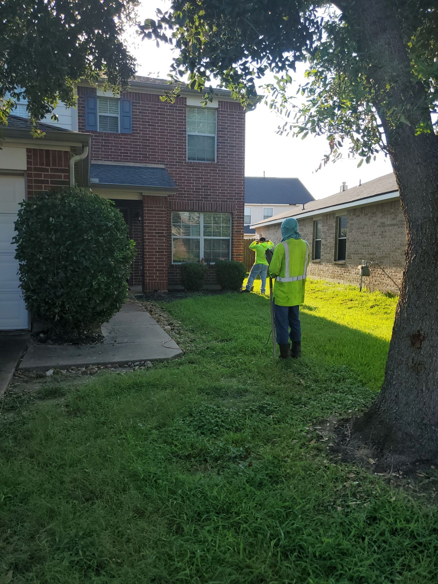 Sandra — Front & Backyard Leveling, Drainage, and Sod Transformation by Texas Urban Elements