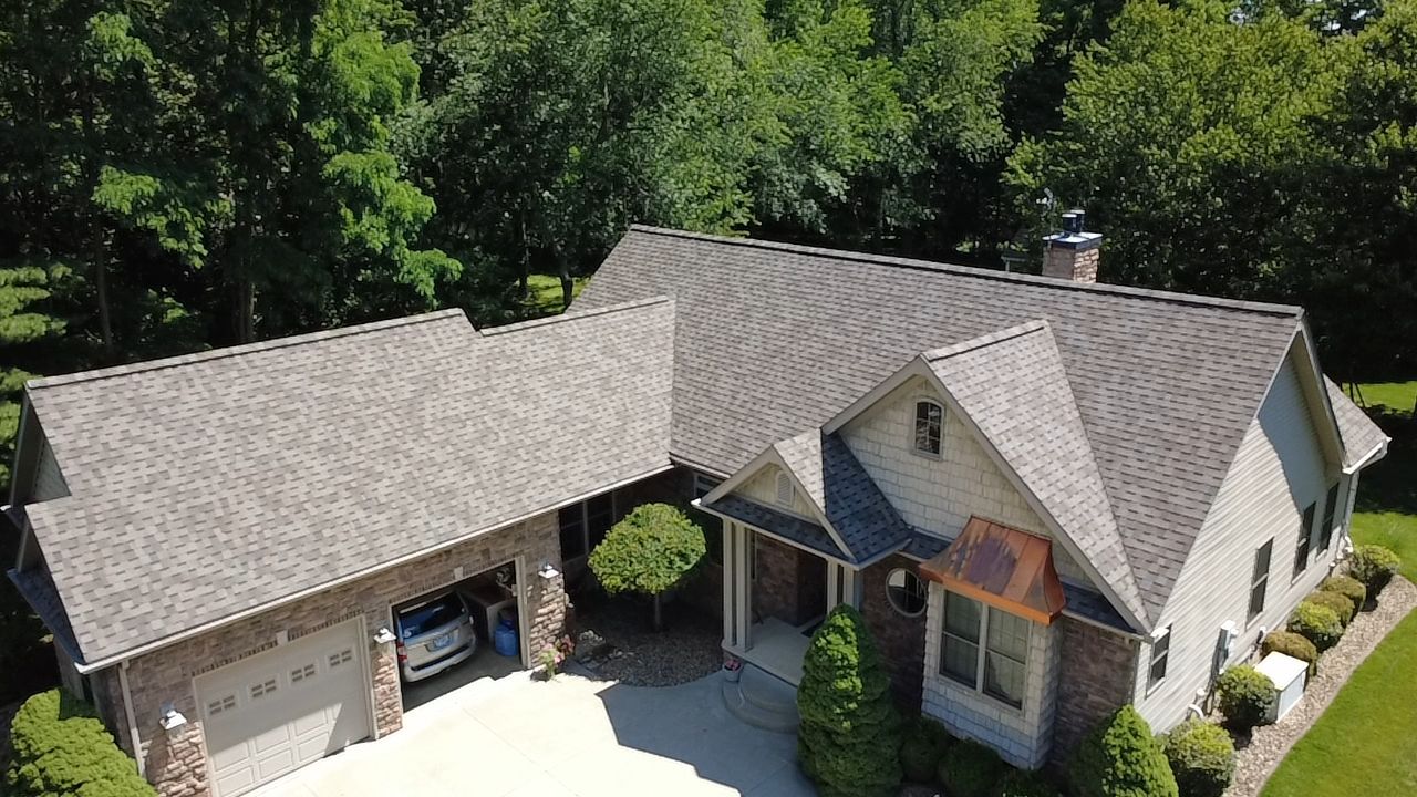 Atlas Pinnacle, Color Majestic Shake, Drip Edge, Color, Hickory Clay by Eagle Eye Roofing