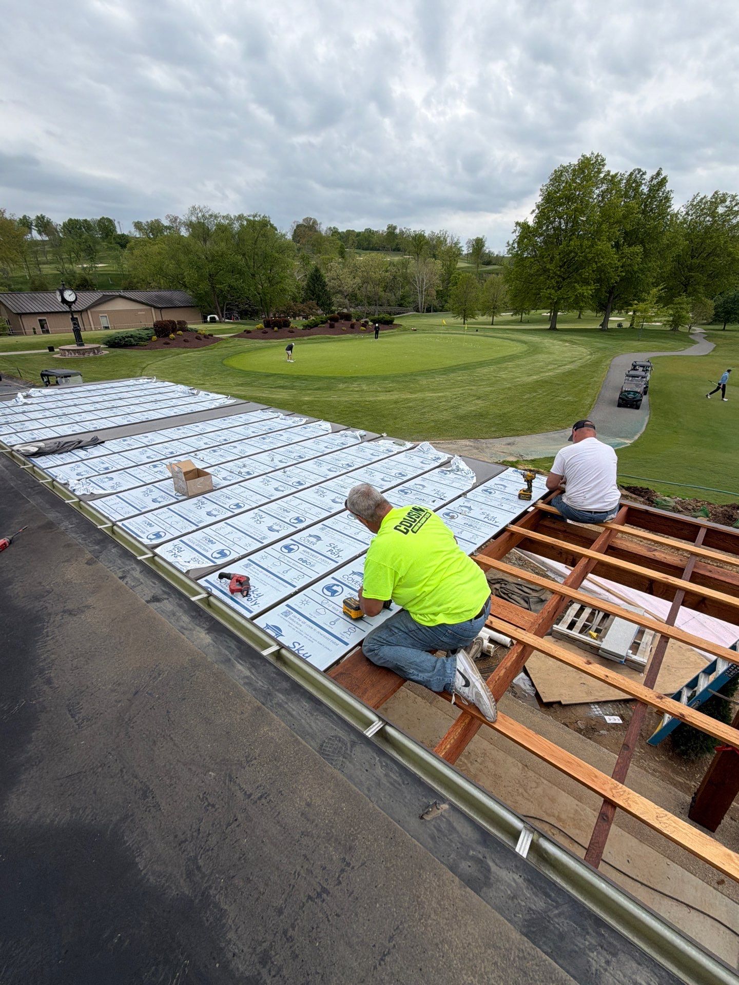 Custom Timber Pergola and Polycarbonate Roof Installation in Canonsburg by Cousins Roofing Siding & Decks