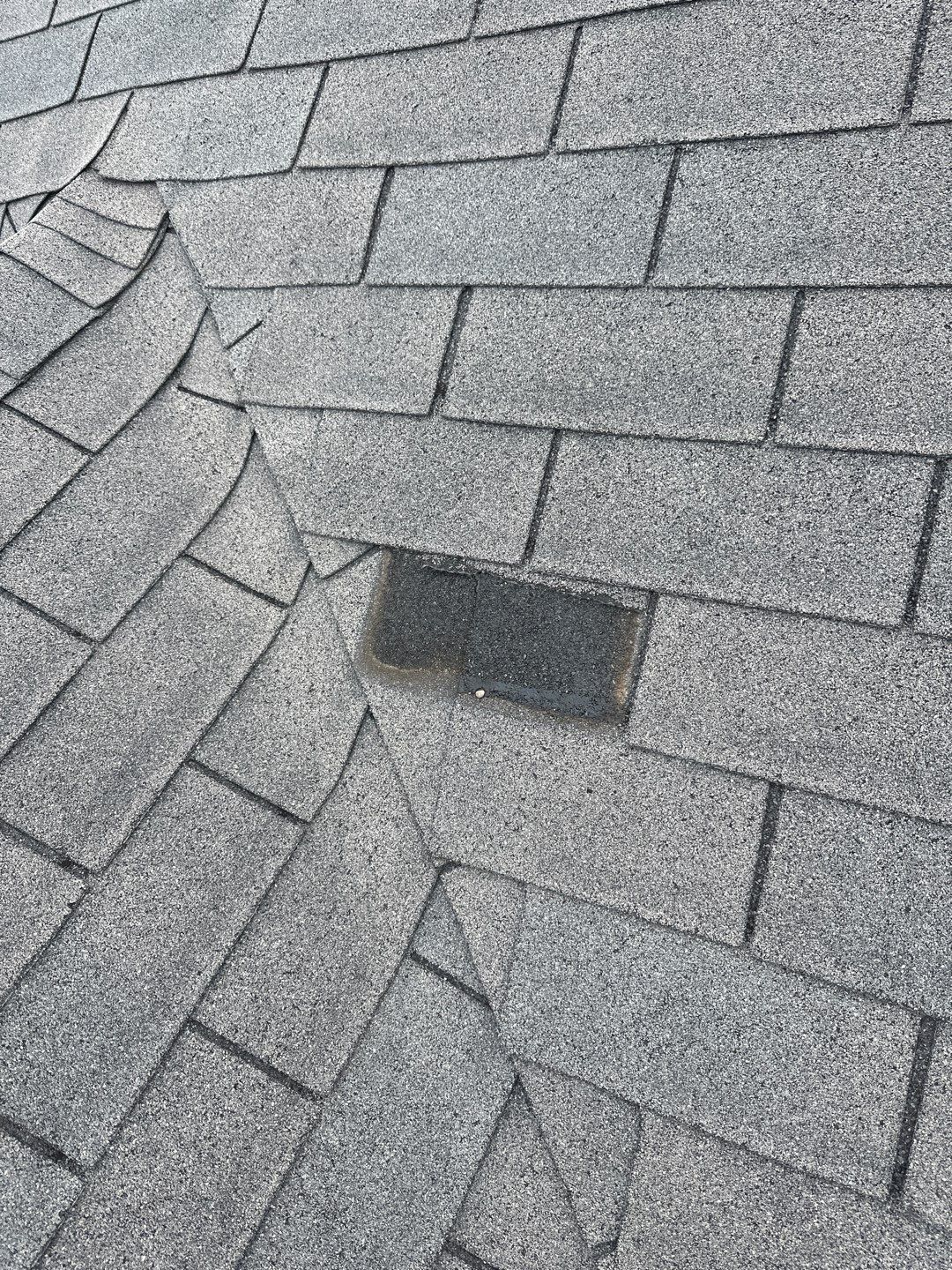 Hail Damage using Owen's Corning Duration (Lifetime) Shingles by Roof Repair Company