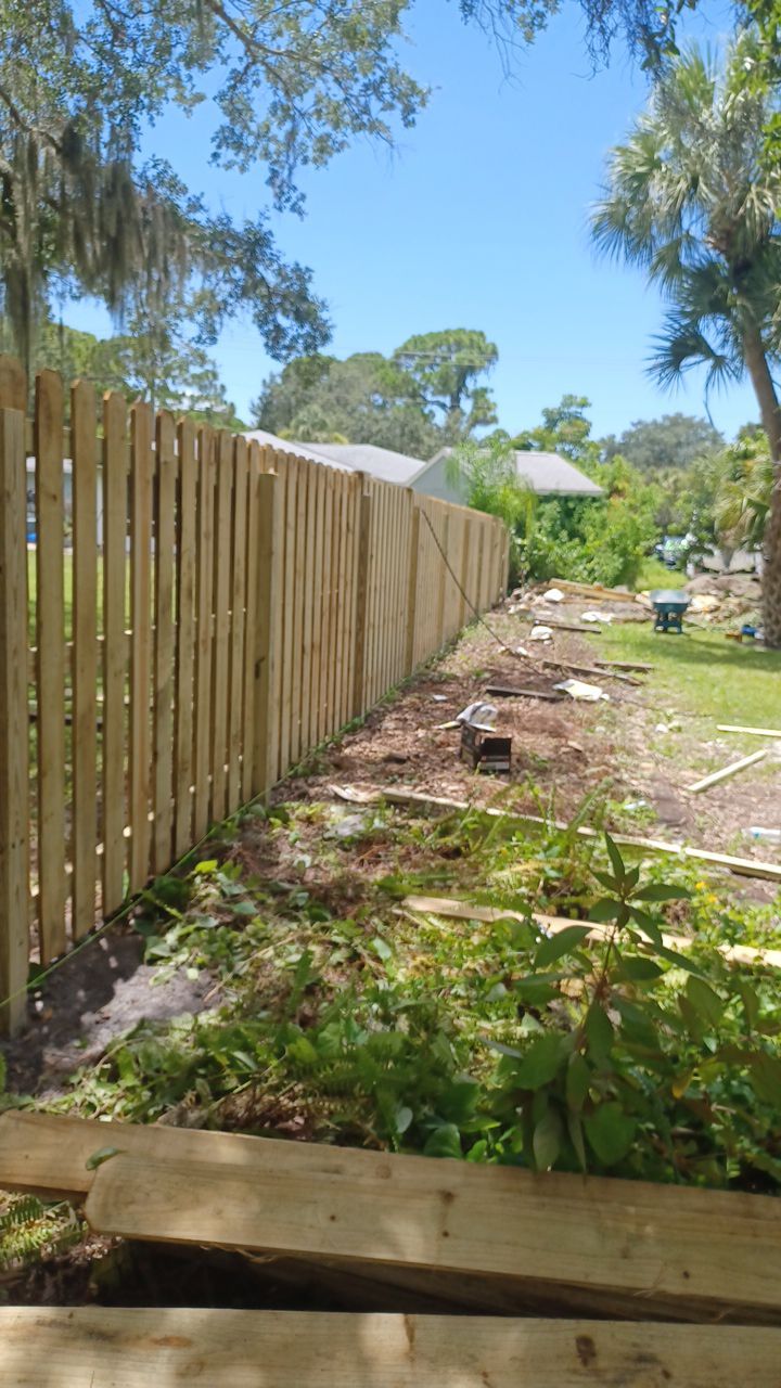 Nokomis, FL 6ft. Tall Treated Wood Shadowbox  by Asap fence and gates, LLC