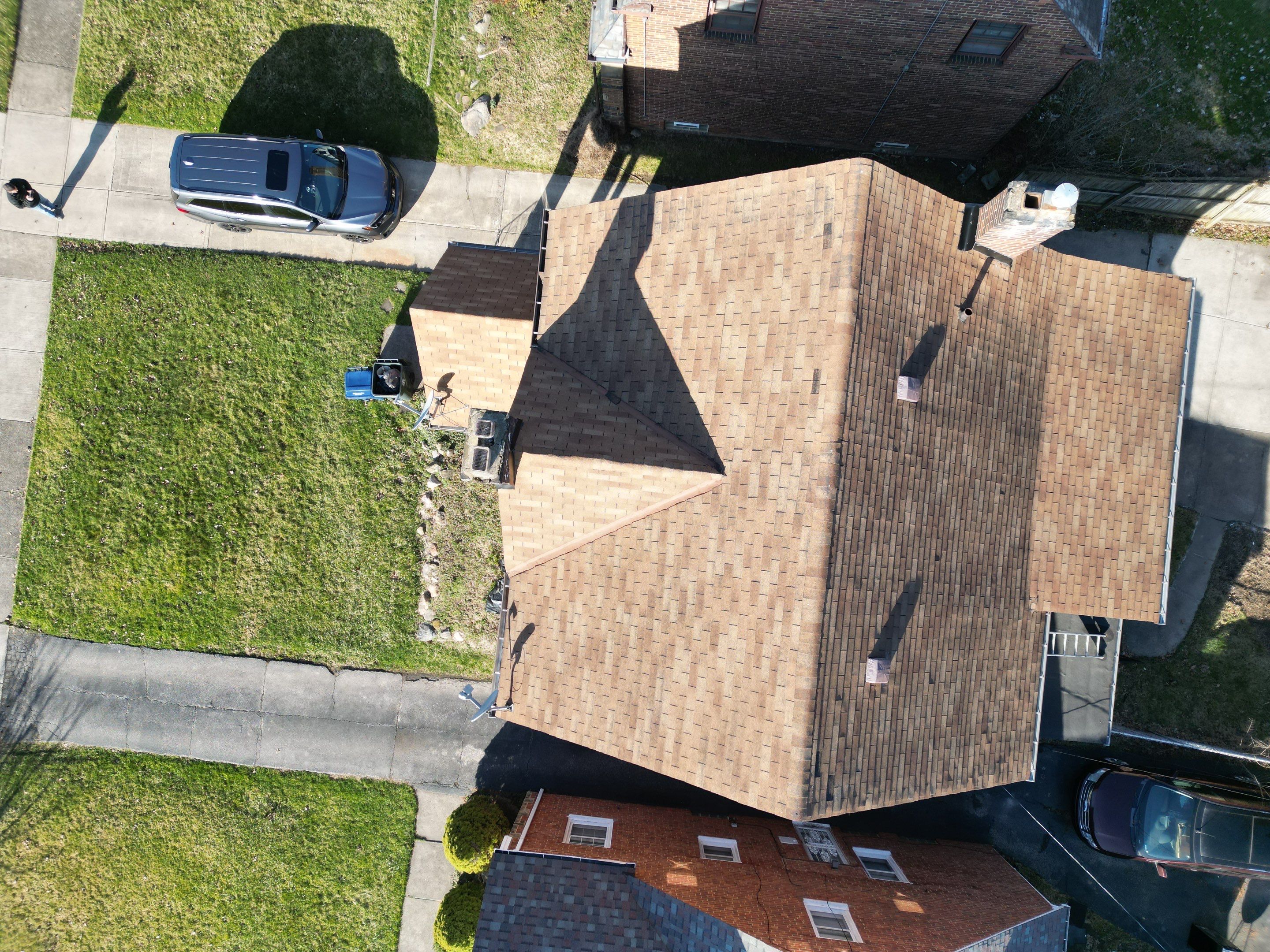 Cleveland Heights Residential Roof Replacement using GAF Timberline HDZ Mission Brown by Atlas Roofing & Restoration