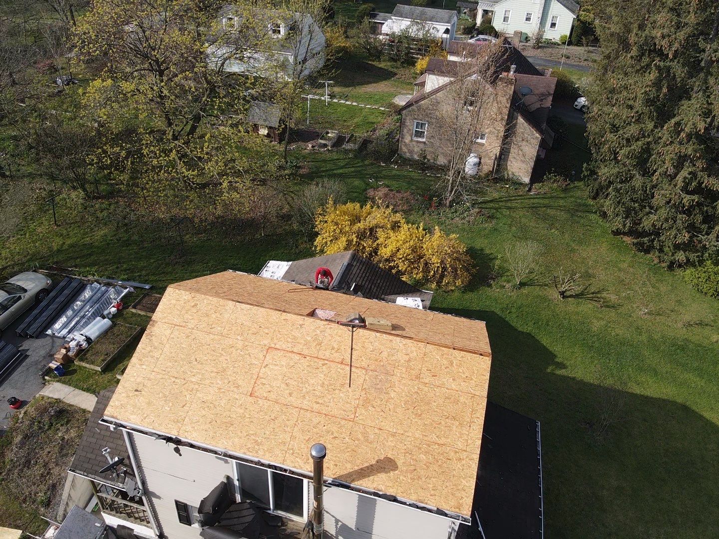 Residential Roofing Installation using Texture Standing Seam by Teflon Roofing