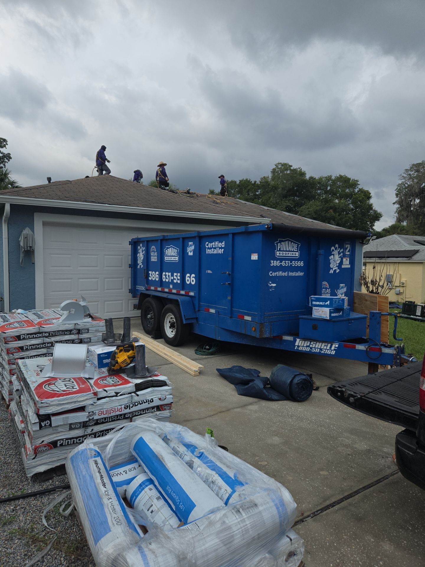 Atlas Pinnacle Pristine Oyster Shell Roof Installation in DeLand by Pinnacle Roofing Group