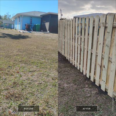 Shadowbox Wood Fence in Englewood