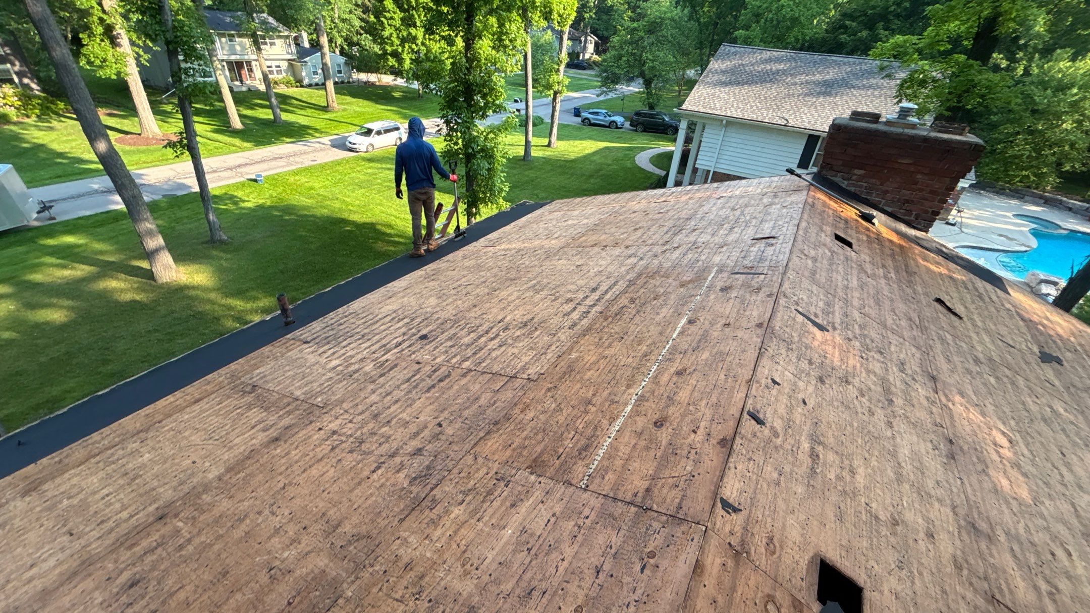 Roof Replacement using Owens Corning Teak by 180 Contractors