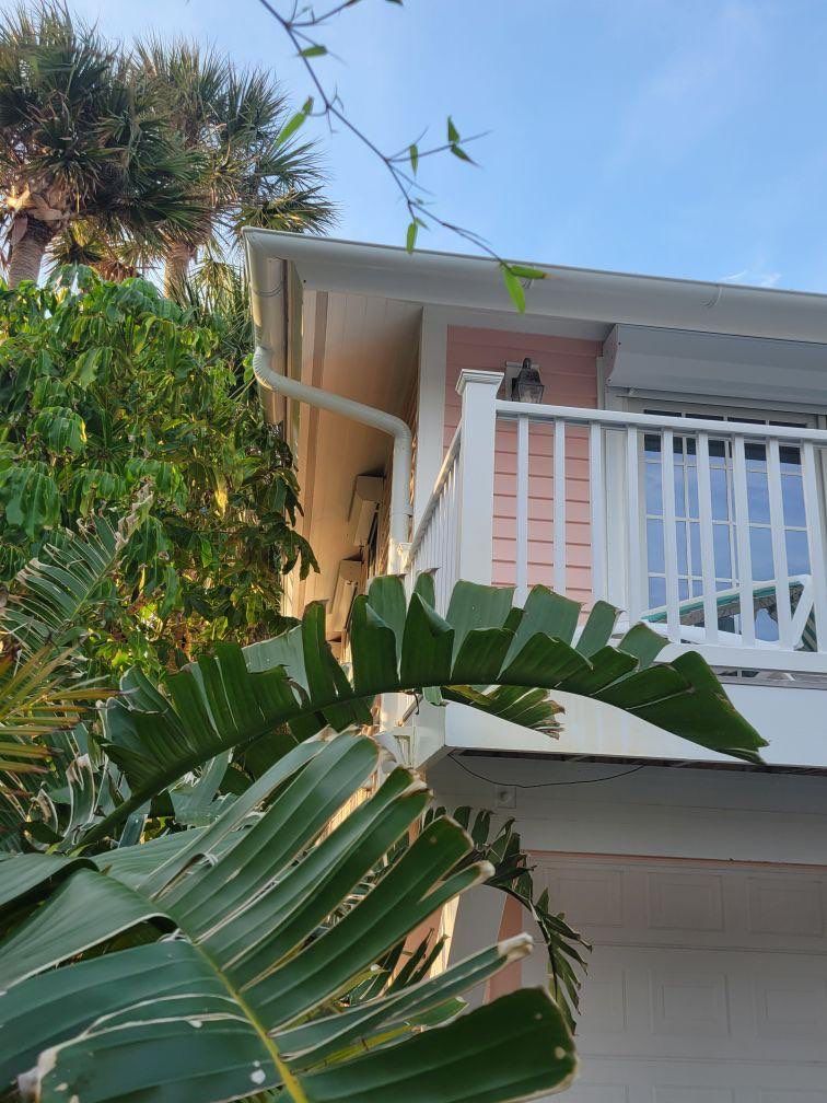 Half-Round Gutters Installation in Boca Grande FL by Gutter Professors