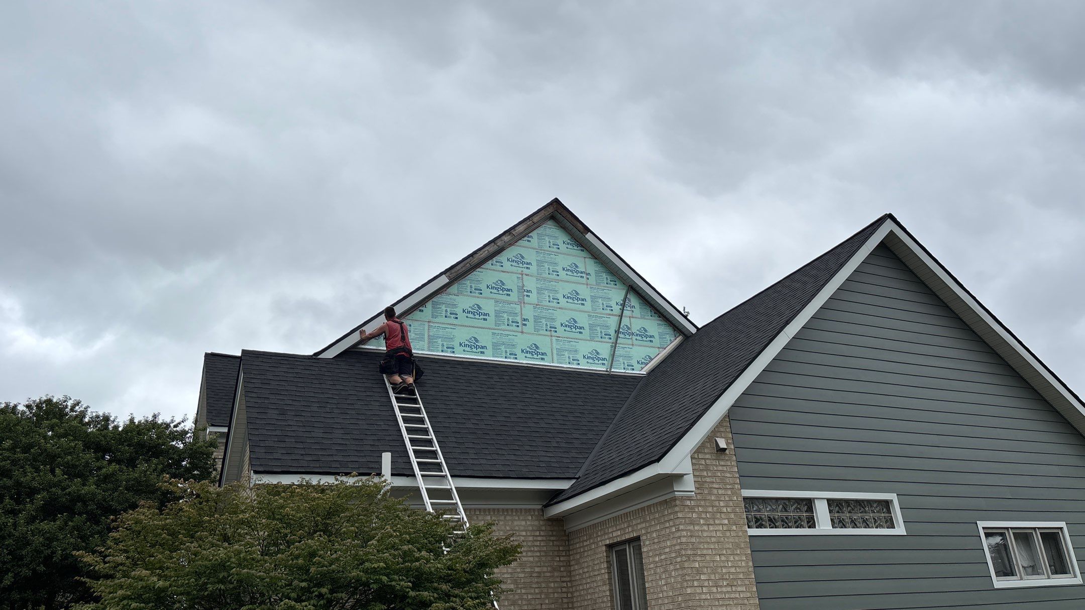 Siding Replacement using Alside Mountain Fern by 180 Contractors