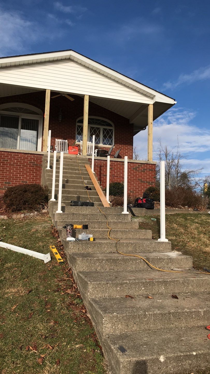 Porch Update using Westbury Aluminum Railing by Secure Construction Company Inc