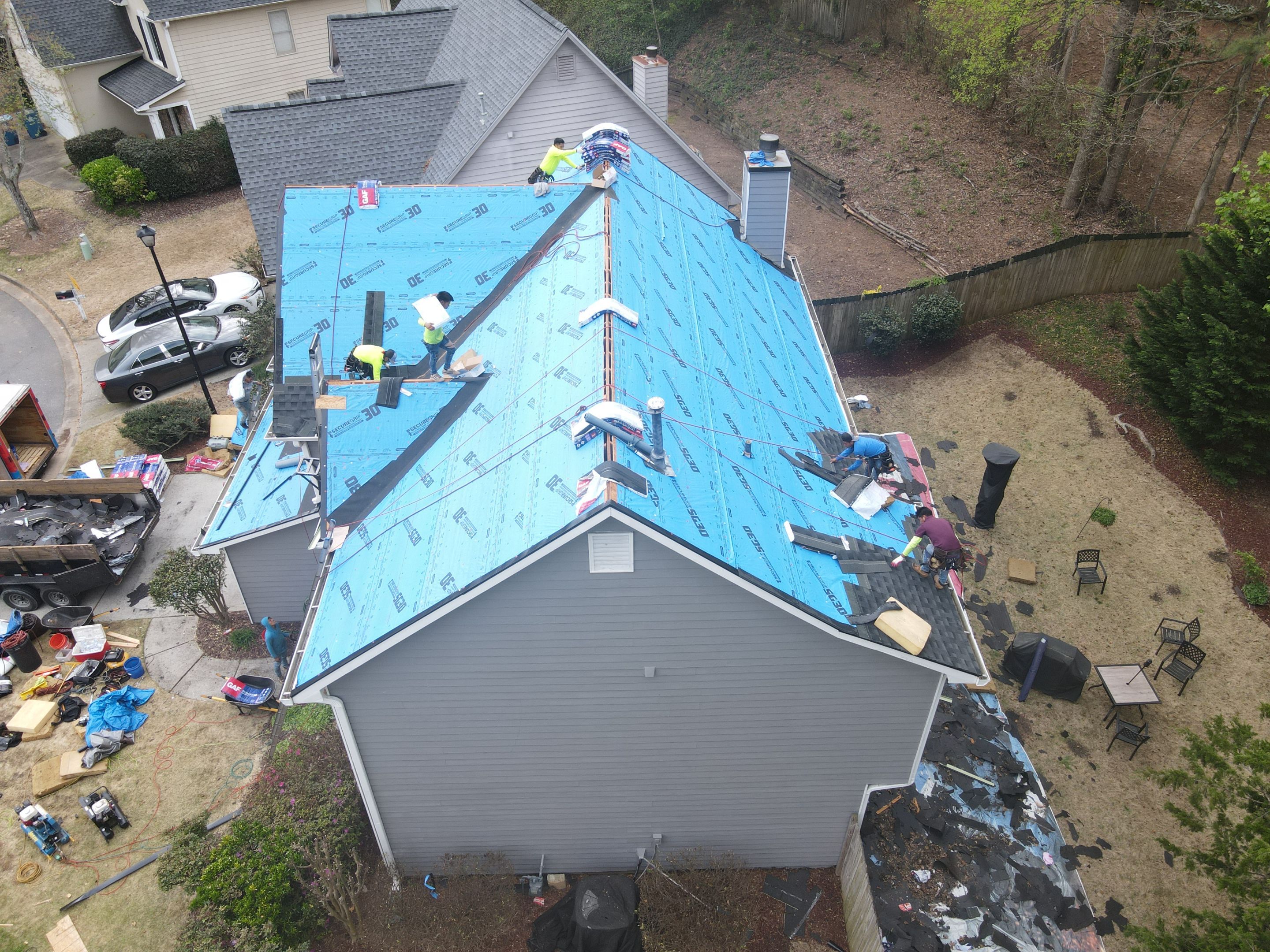 Residential Roofing Installation using GAF by Inspector Roofing and Restoration