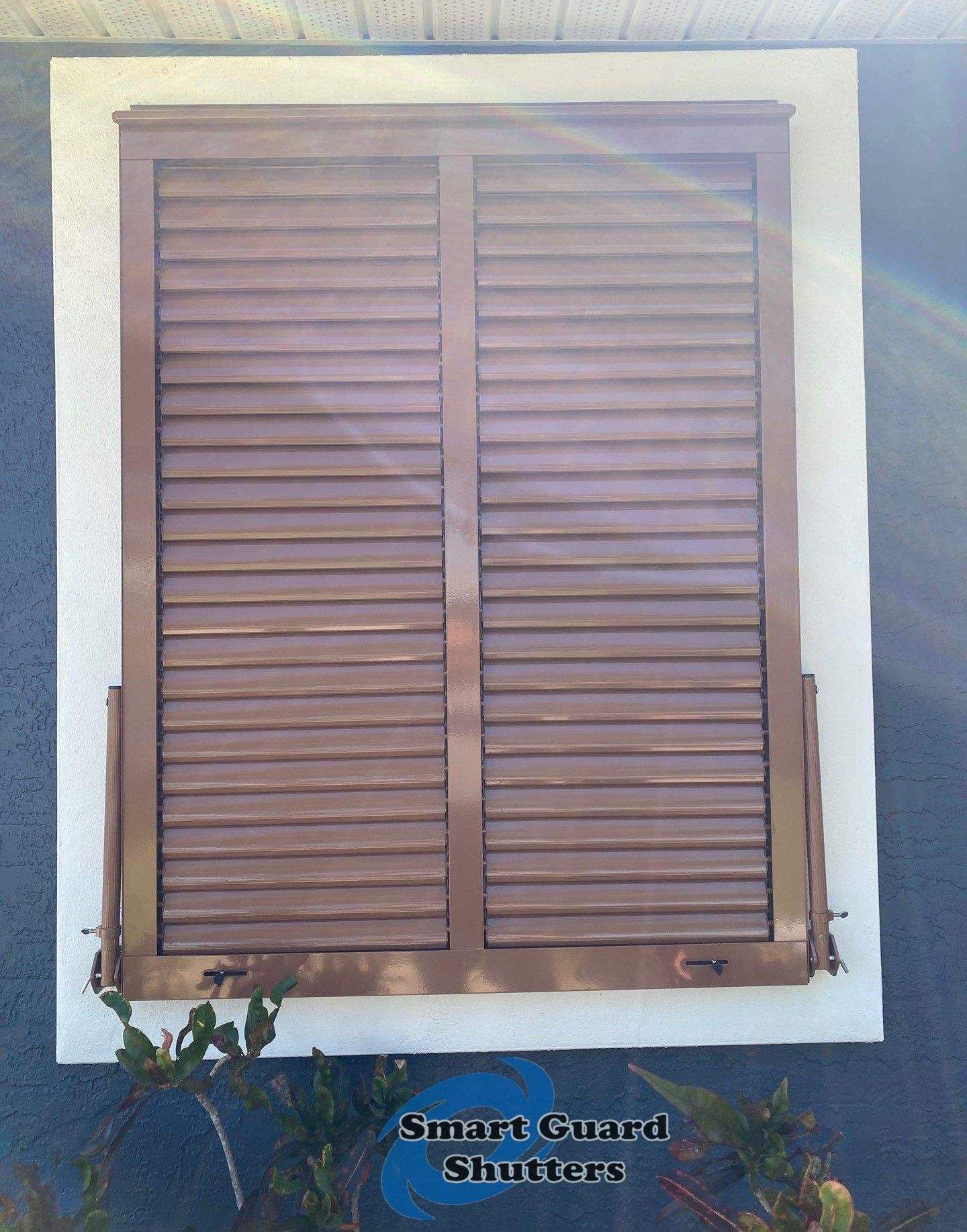 Impact Bahamas in Beige Brown by Smart Guard Shutters