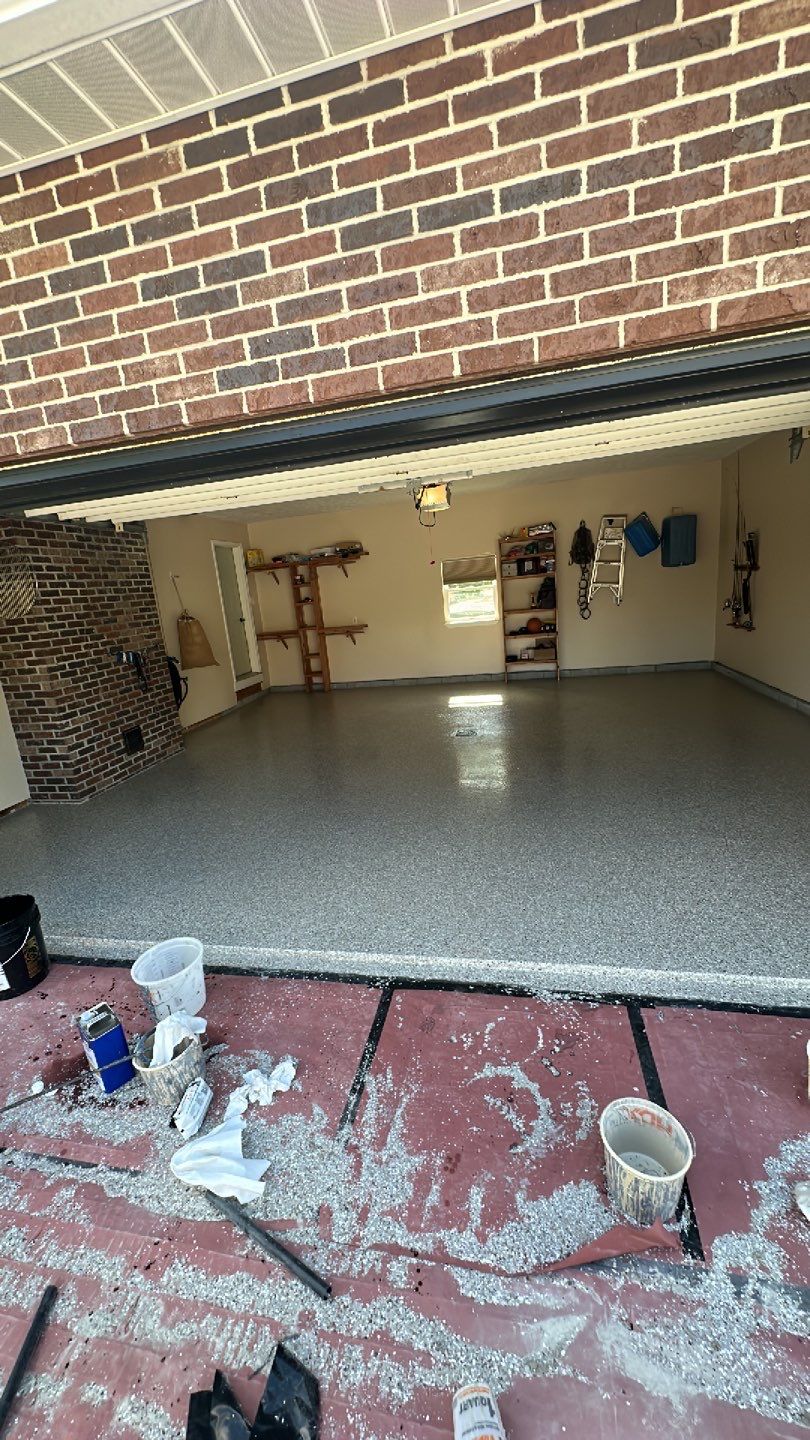 Porch + Garage Project in Weirton by Floors in a Day, Inc