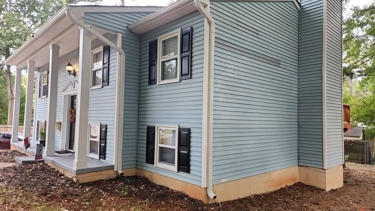 Gutter Cleaning using water by G&H Home Tech Pros LLC