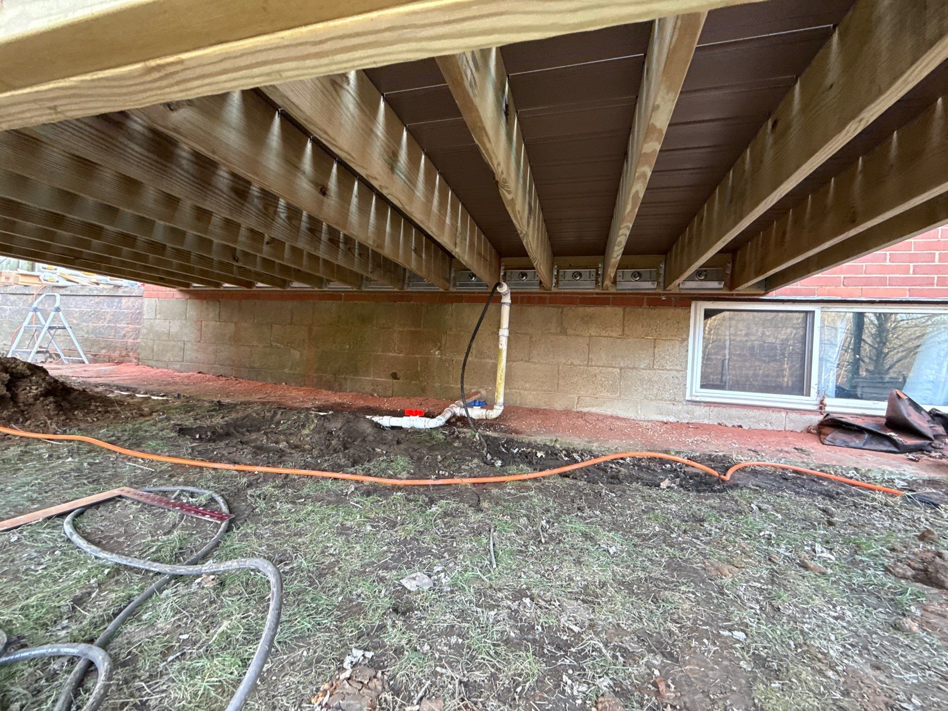 Deck and door install by Cousins Roofing Siding & Decks