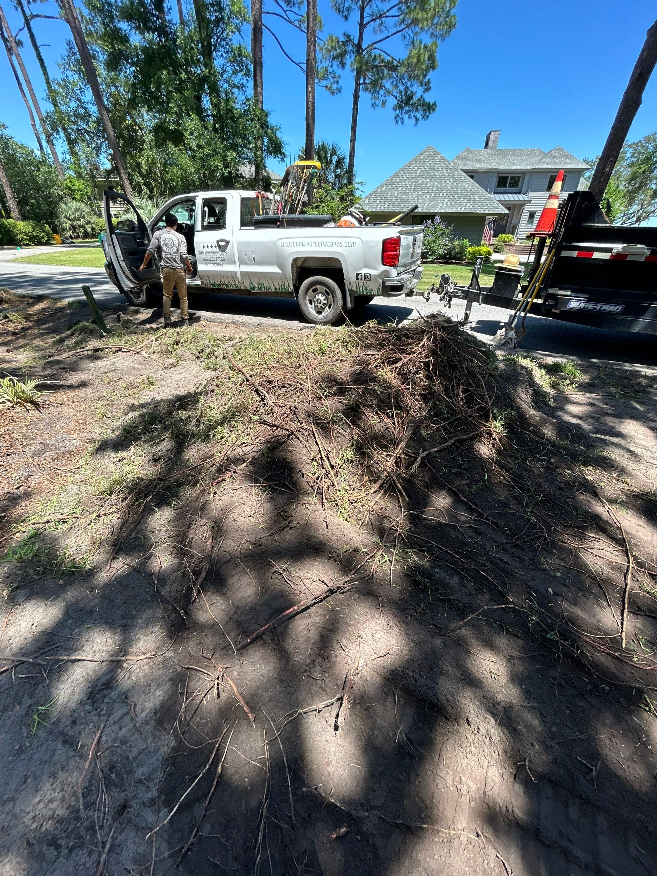 Residential Drainage Solutions and Sod Installation in Hilton Head Island by Lowcountry Scapes, LLC