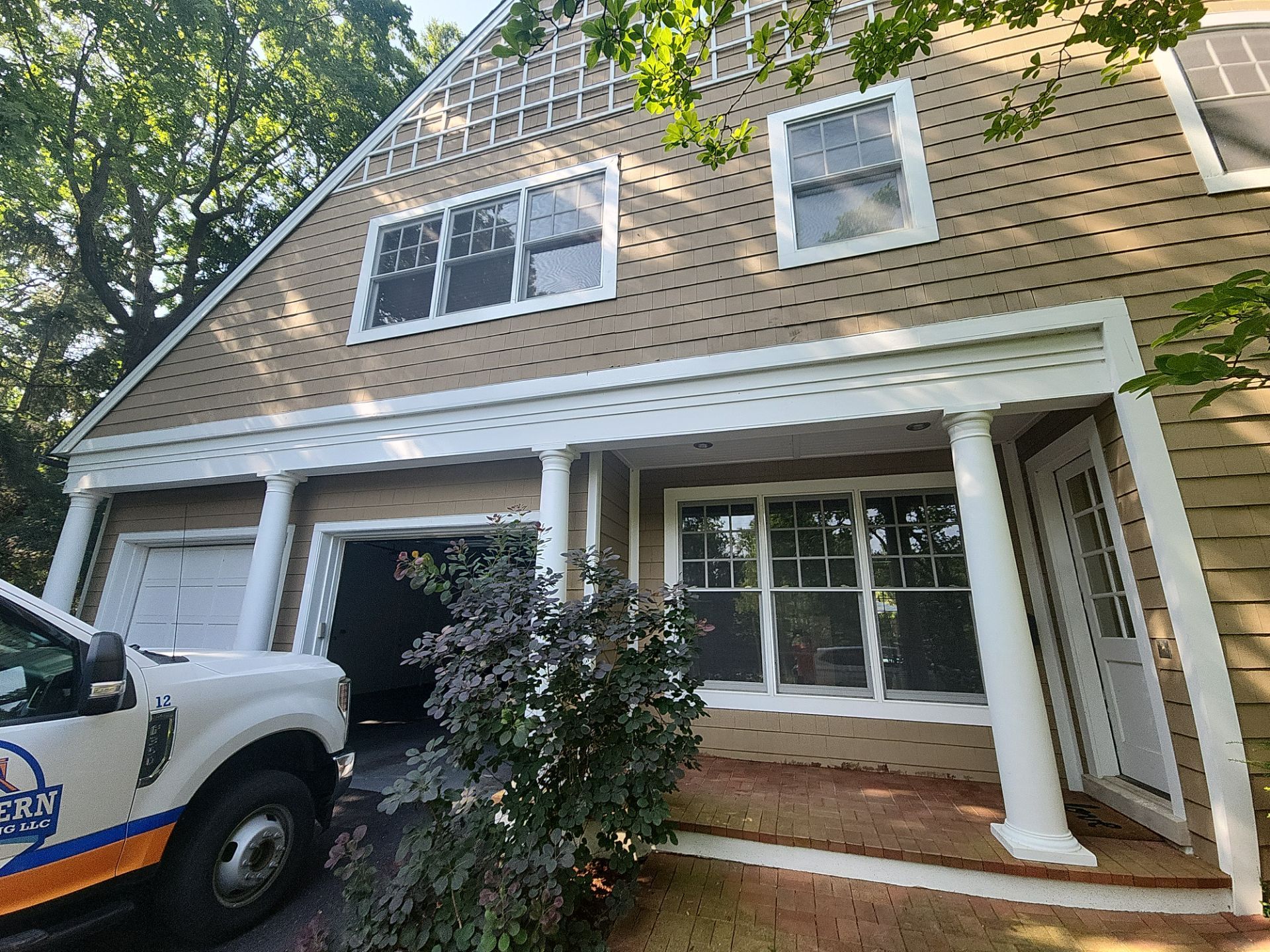 Highland Park brick cleaning by Northern Power Washing LLC.
