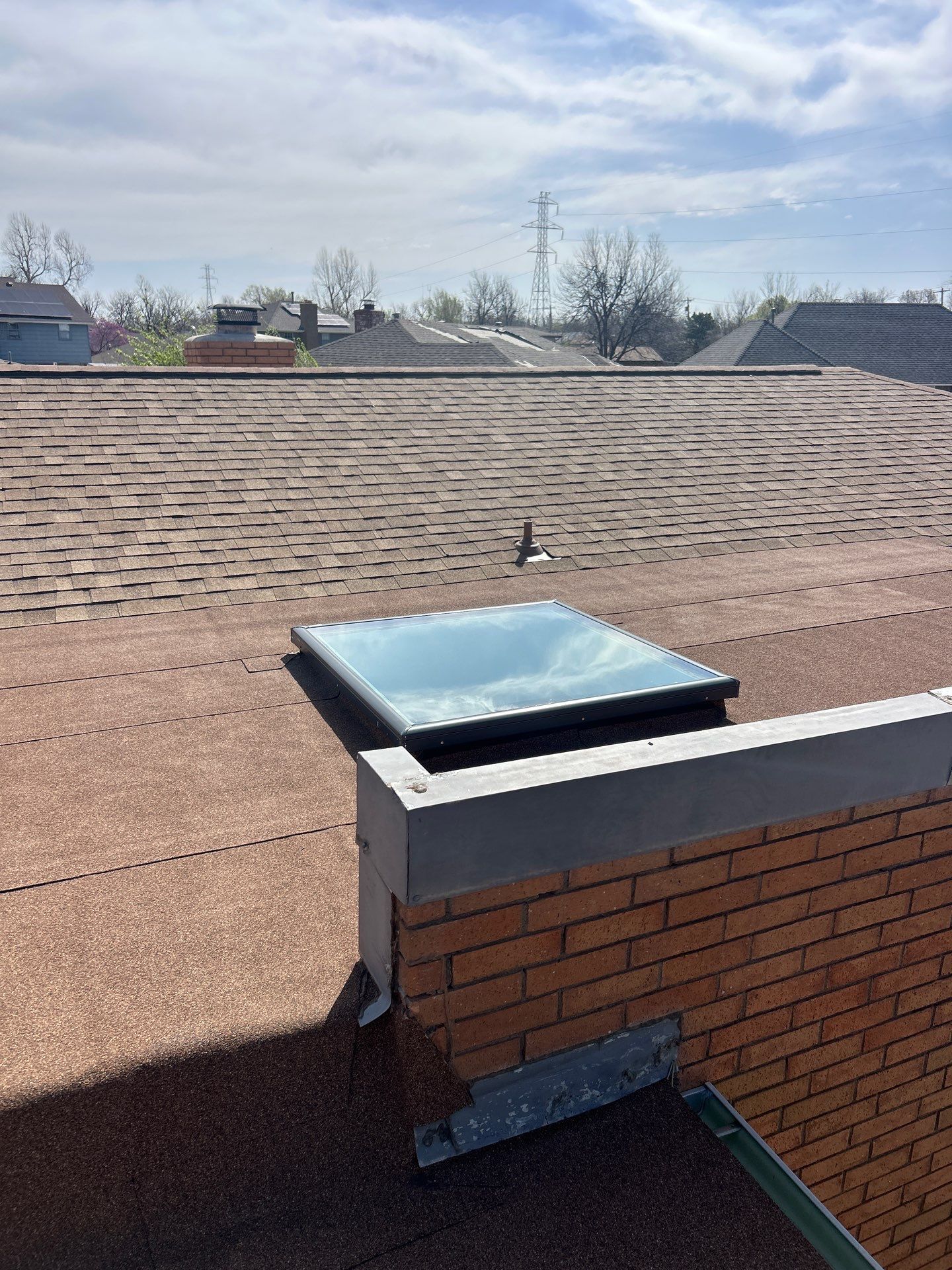 skylight replacement in Oklahoma City by McCann's Roofing and Construction