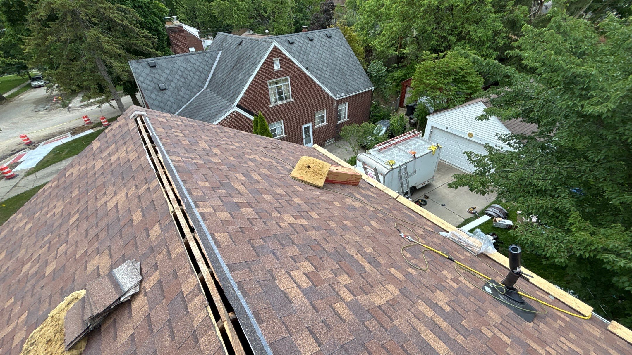 Roof Replacement using Owens Corning Desert Rose by 180 Contractors