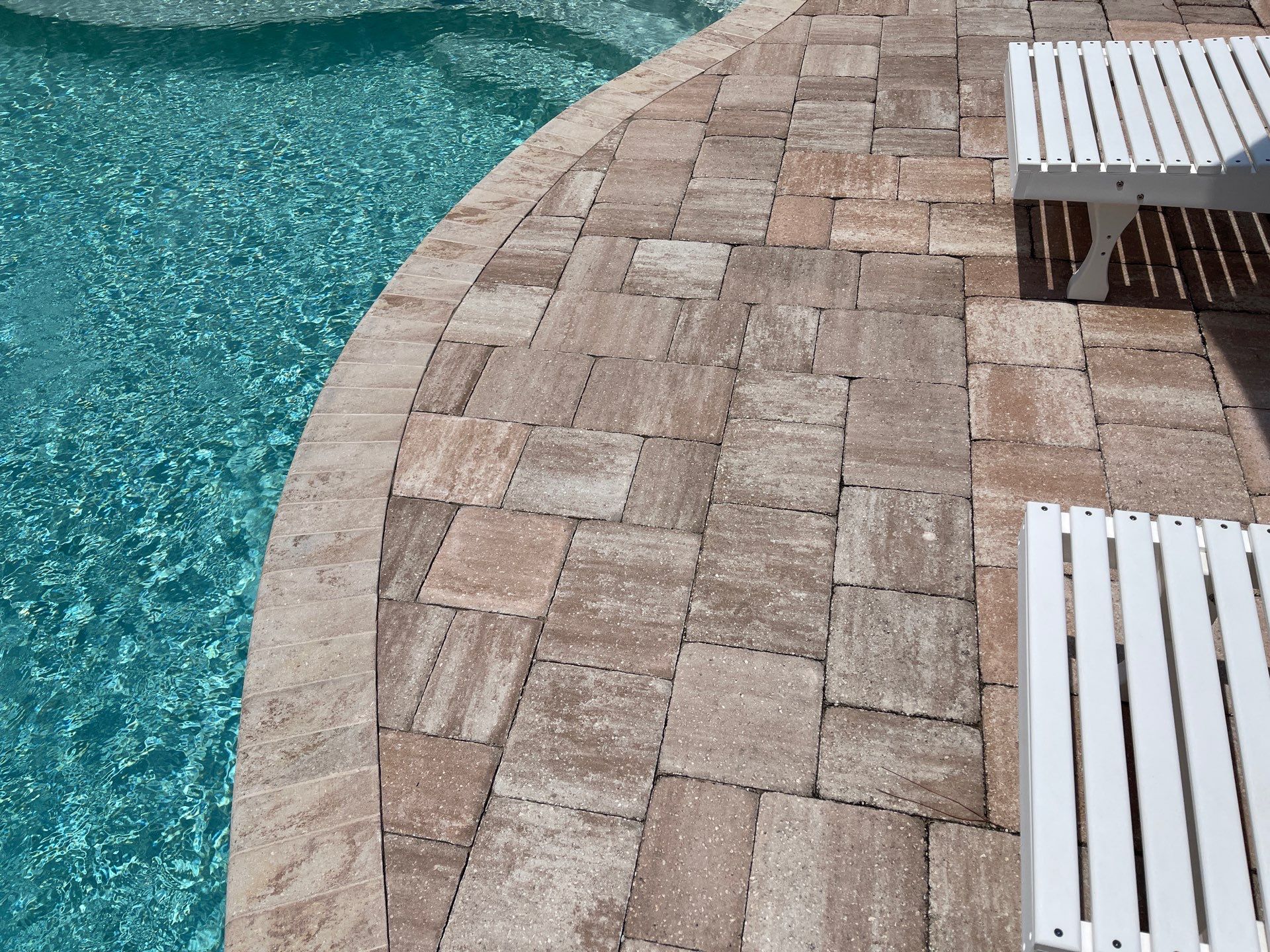 Pool Pavers using Concrete Sealant by DuraSeal