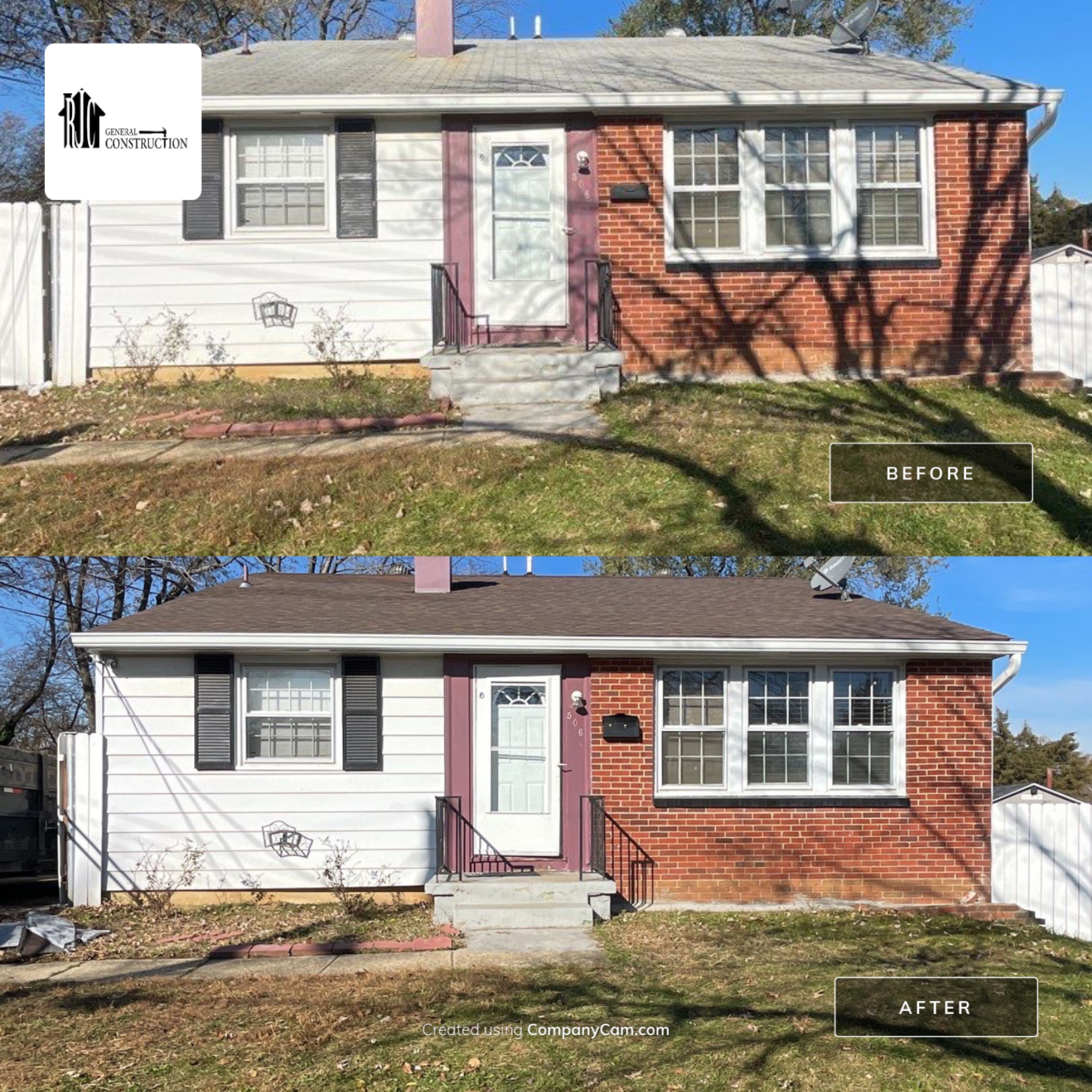 Residential Roofing Installation using 30-Year Architectural Shingle by RJC General Construction, LLC.